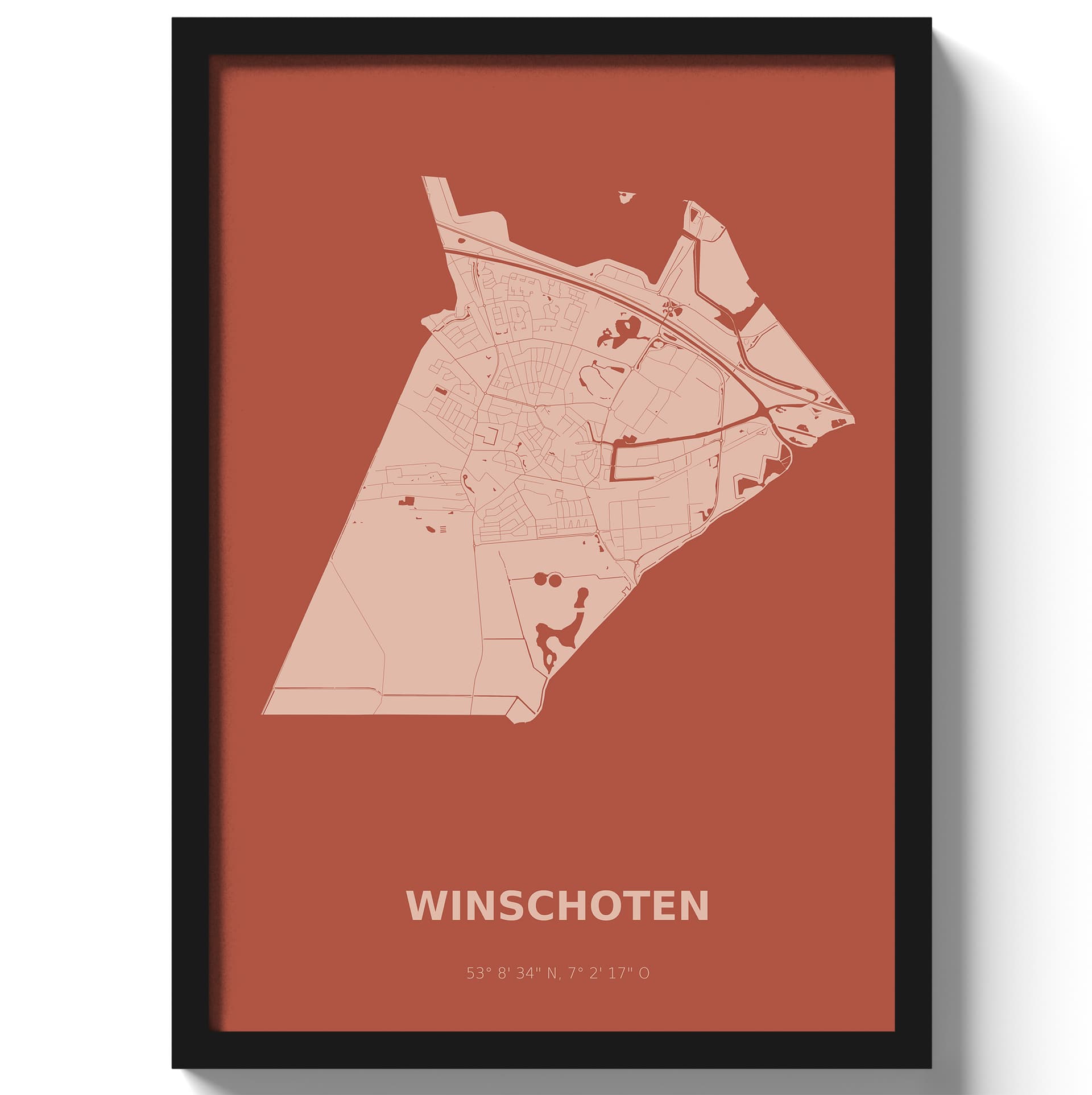 Poster Winschoten - Rood