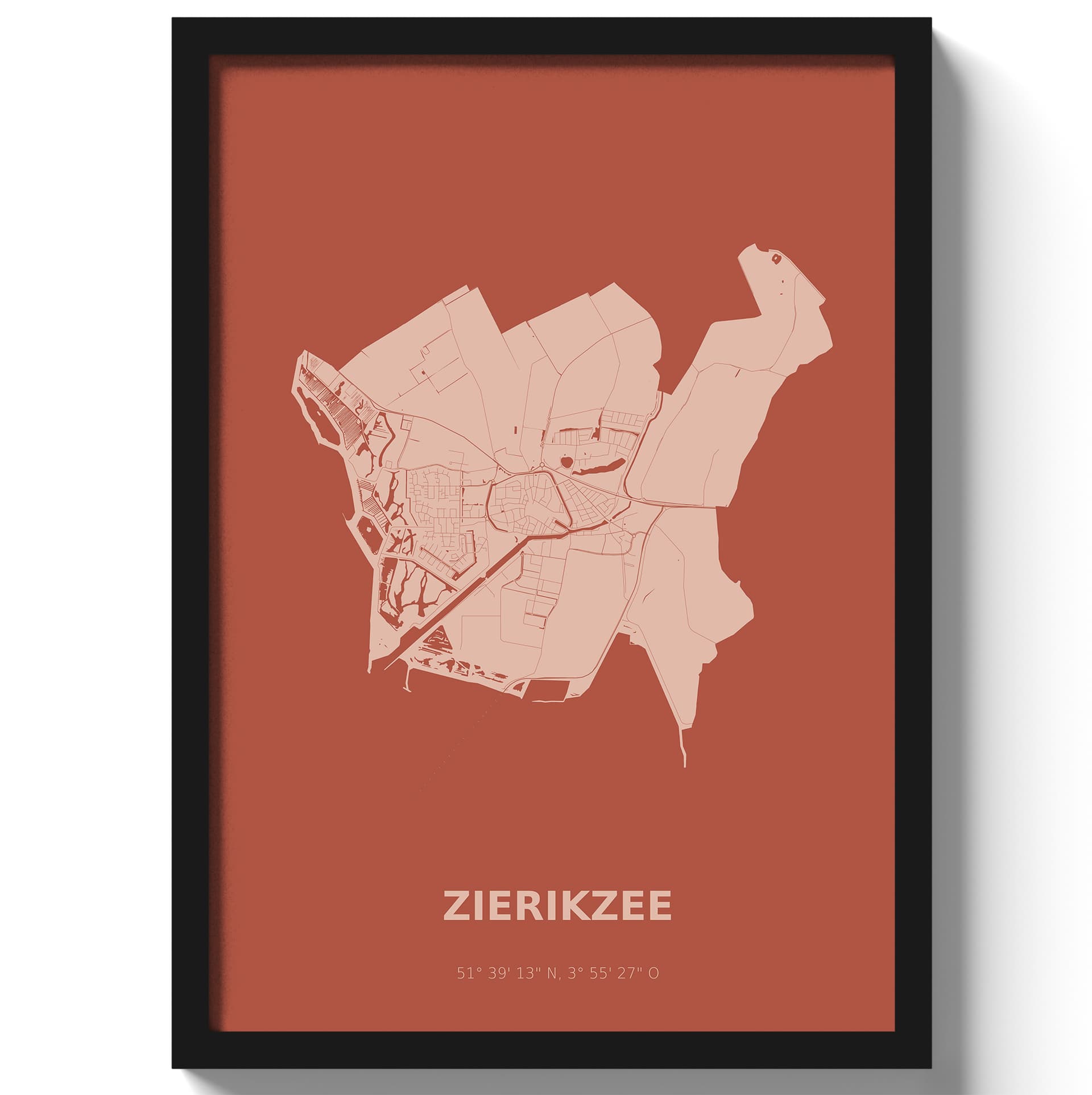 Poster Zierikzee - Rood
