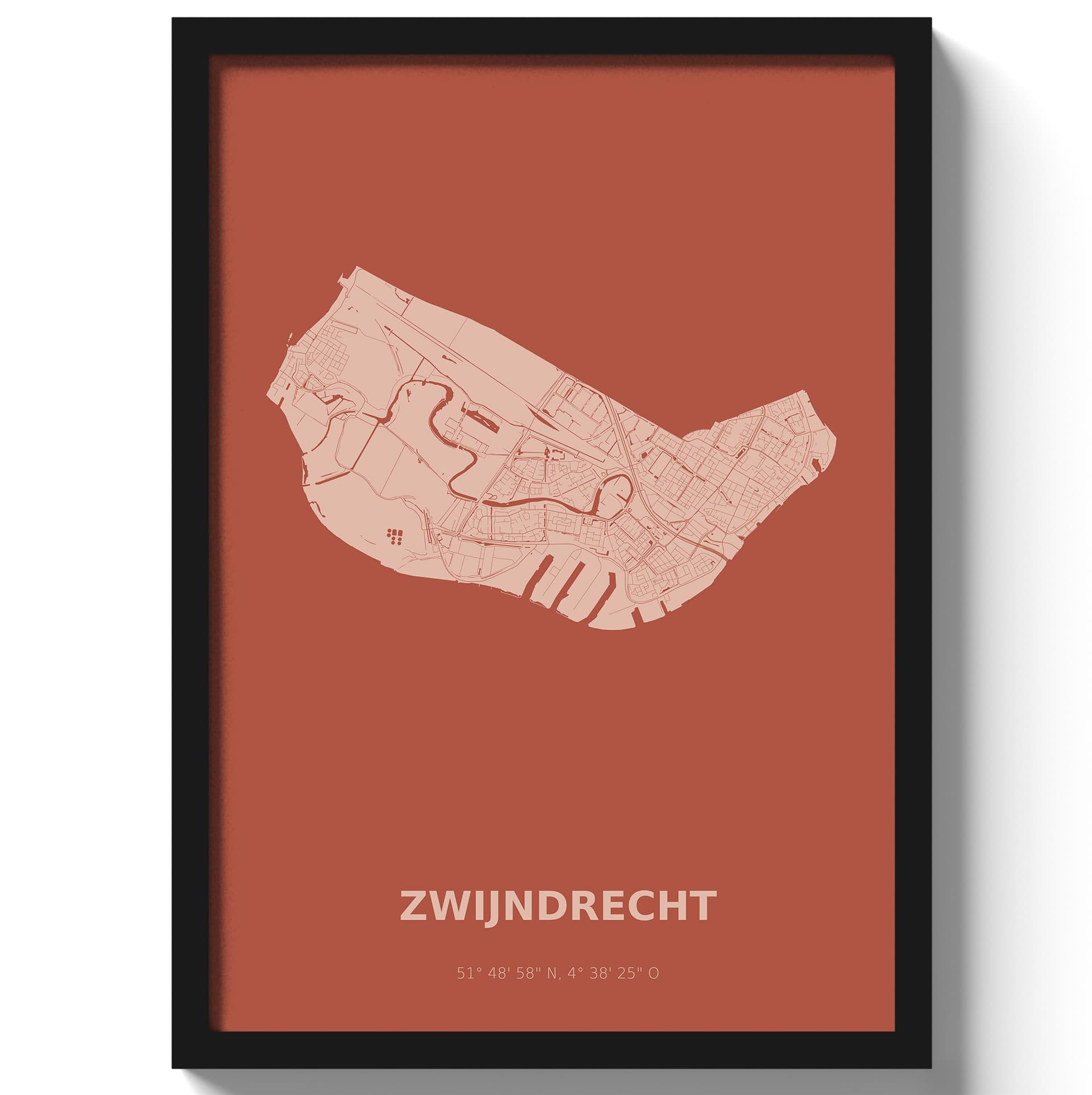 Poster Zwijndrecht - Rood