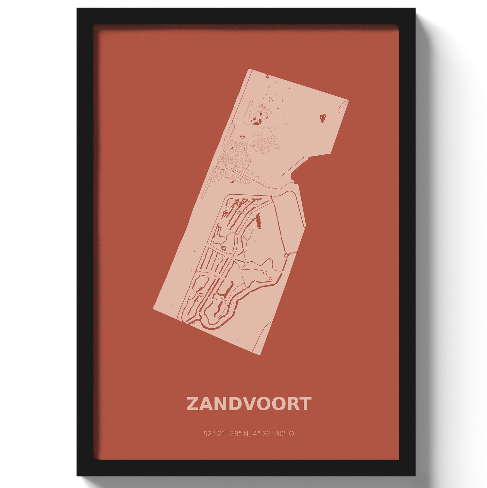 Poster Zandvoort - Rood