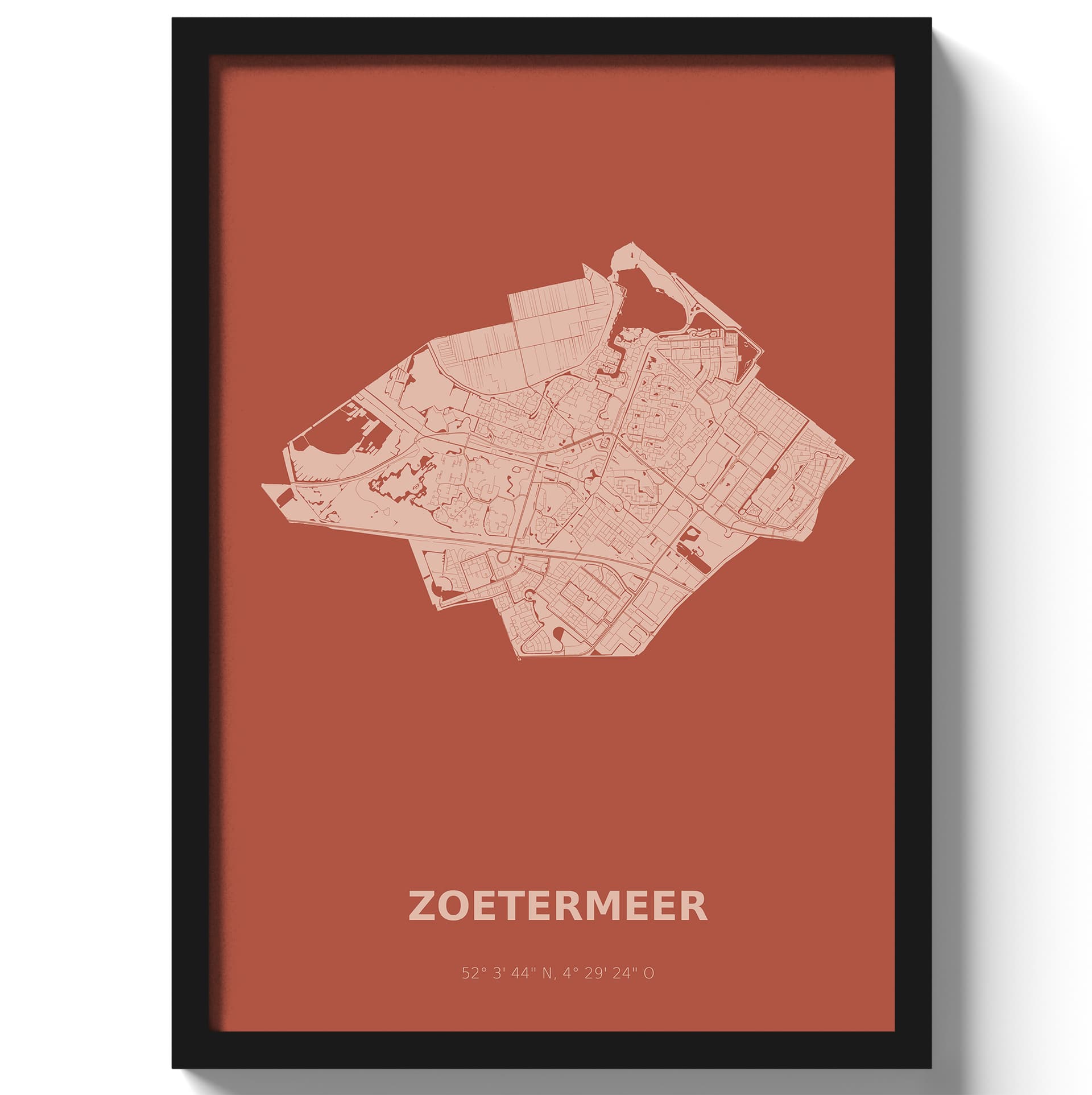 Poster Zoetermeer - Rood