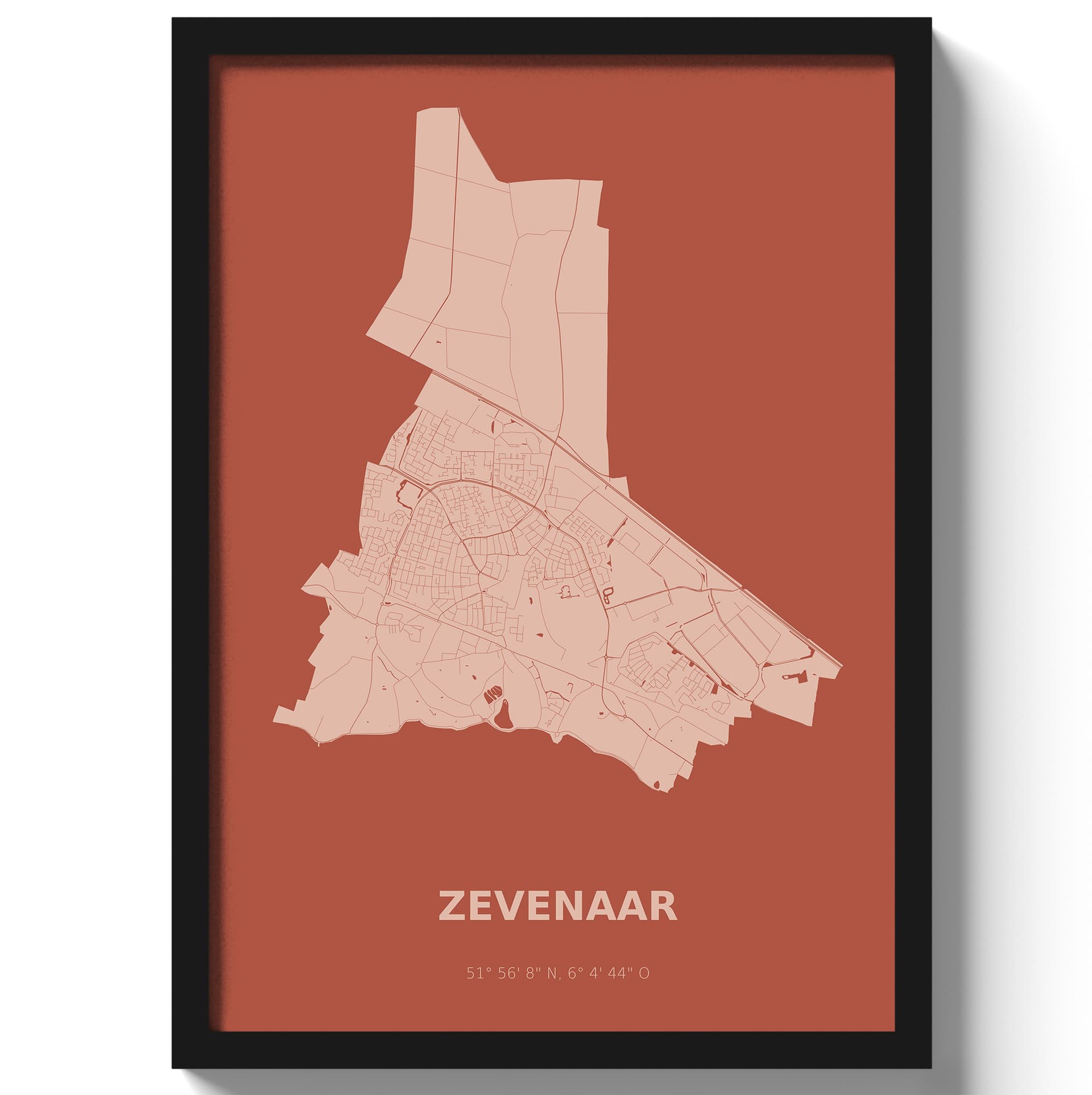 Poster Zevenaar - Rood