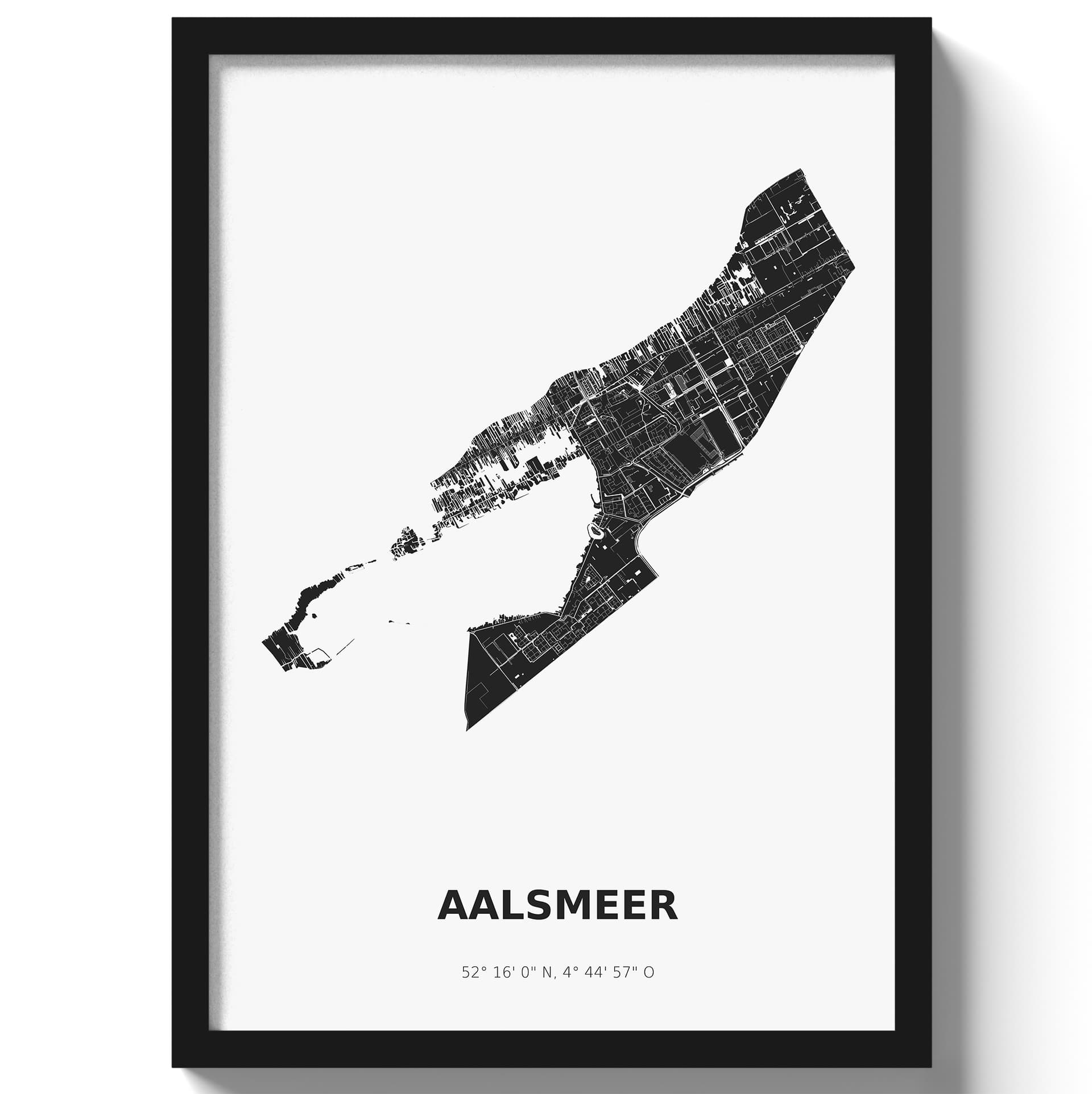 Poster Aalsmeer - Zwart/Wit
