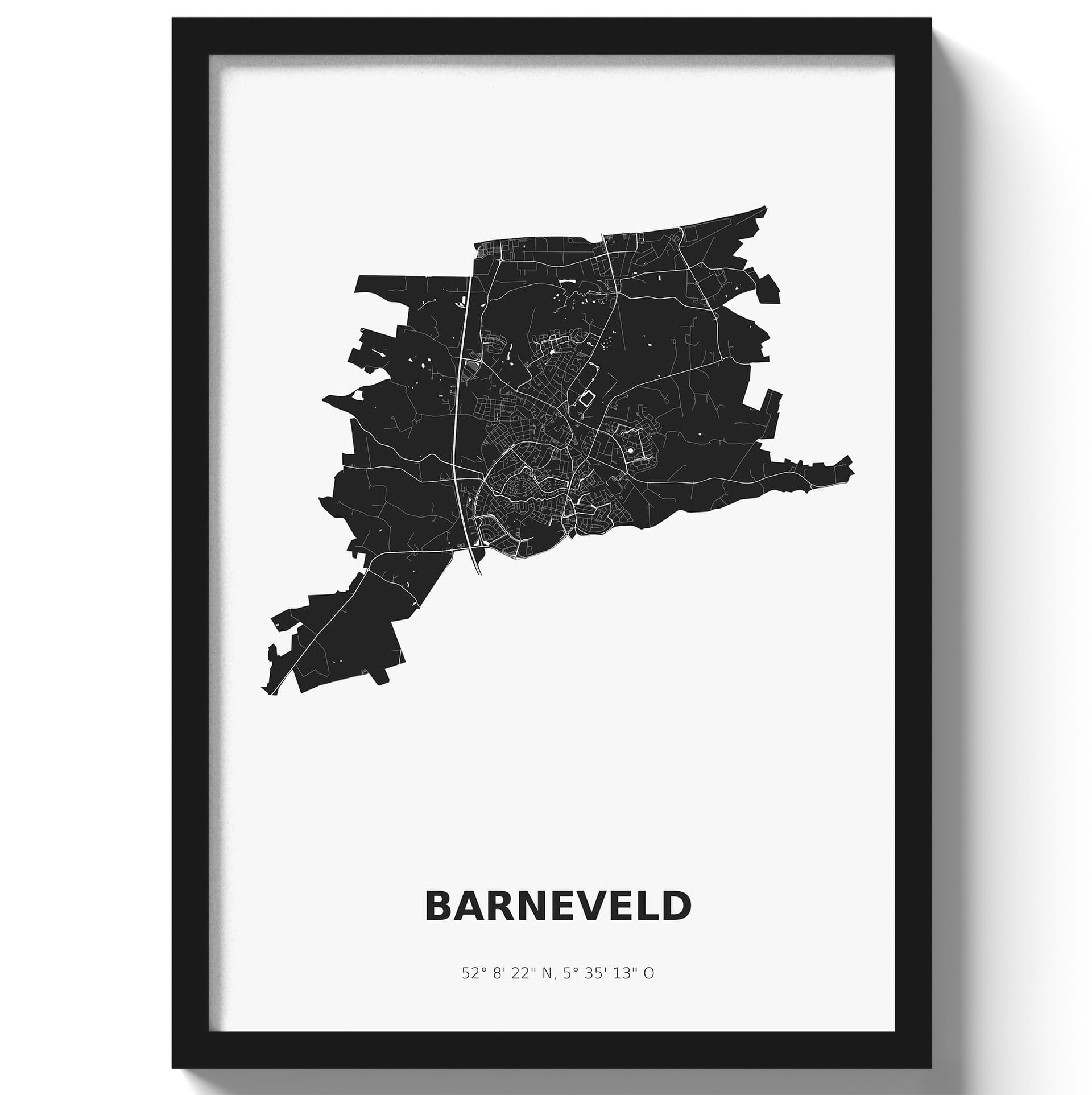 Poster Barneveld - Zwart/Wit