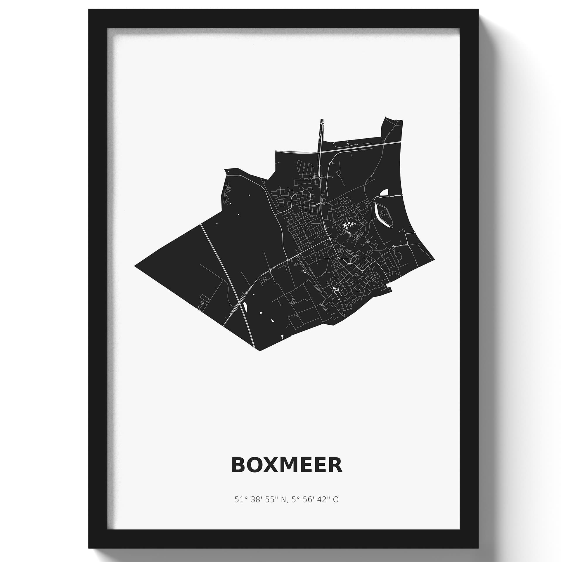 Poster Boxmeer - Zwart/Wit