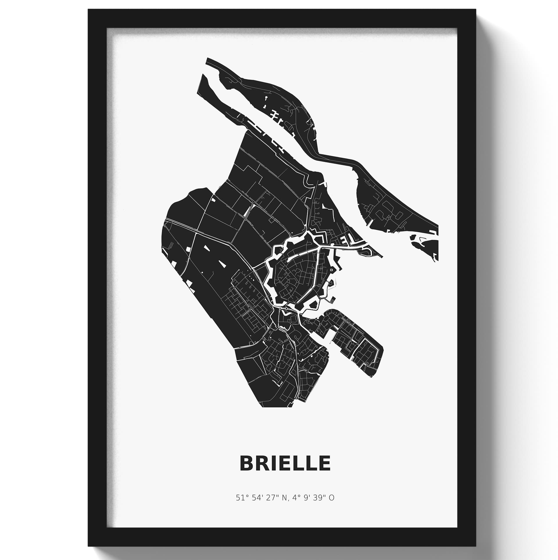 Poster Brielle - Zwart/Wit