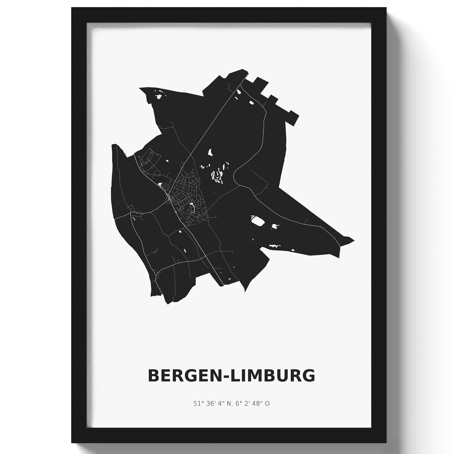 Poster Bergen - Zwart/Wit