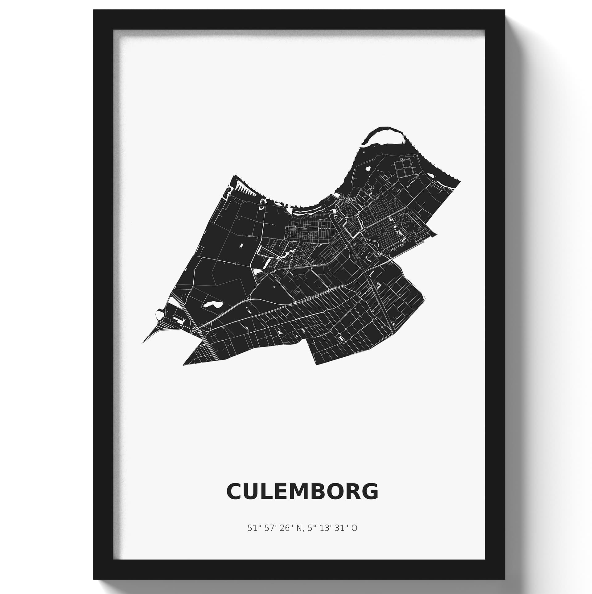 Poster Culemborg - Zwart/Wit