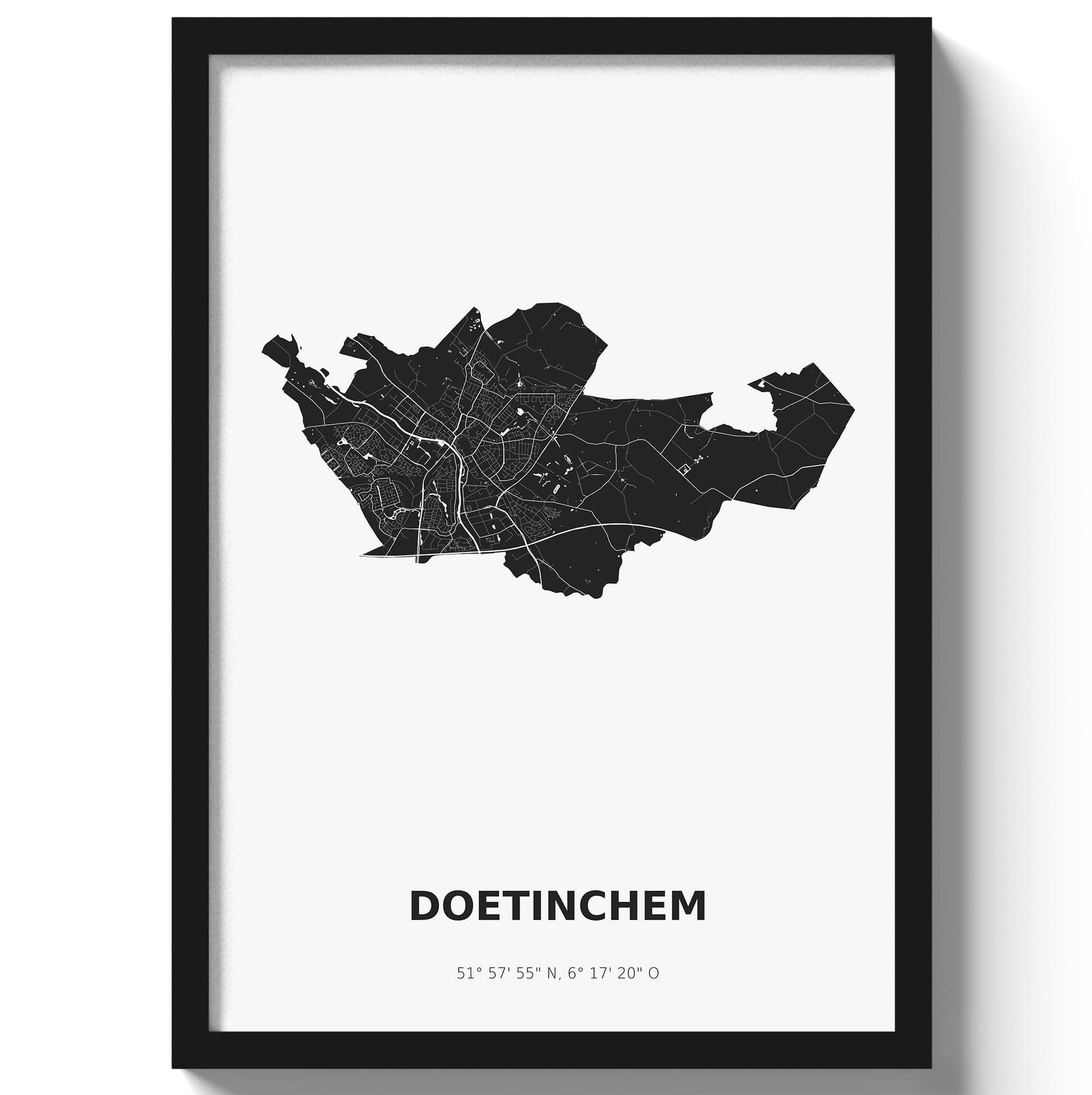 Poster Doetinchem - Zwart/Wit