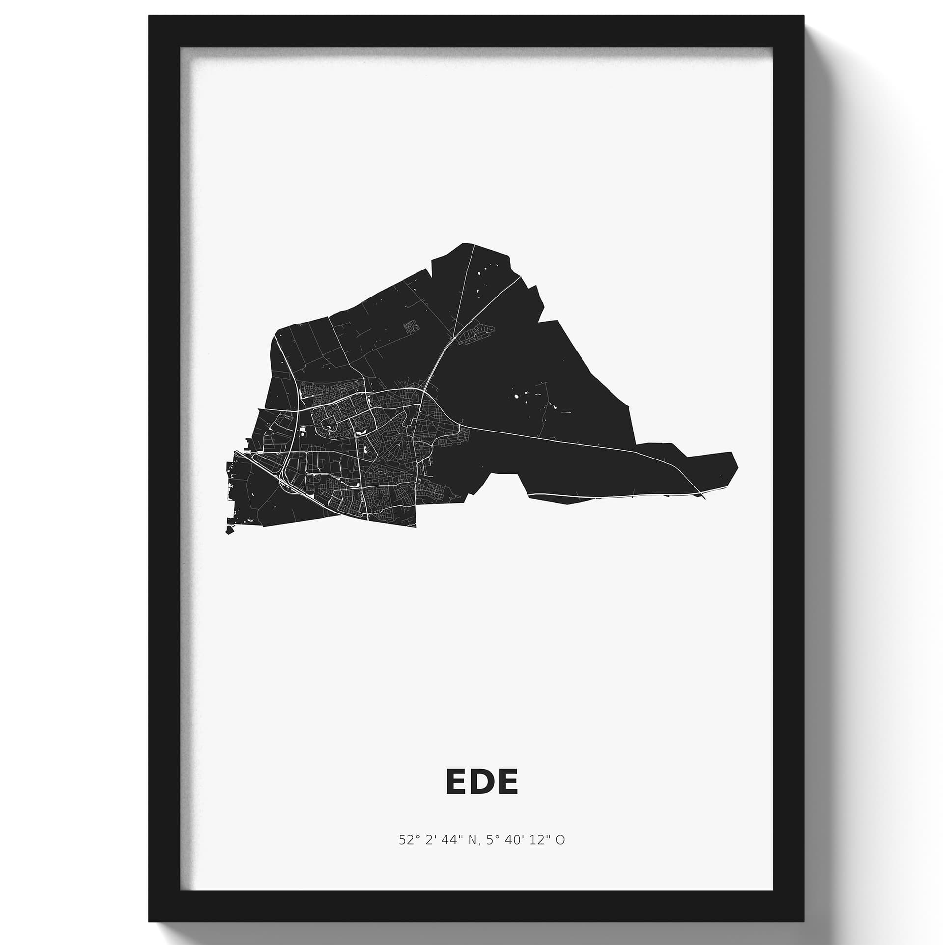 Poster Ede - Zwart/Wit