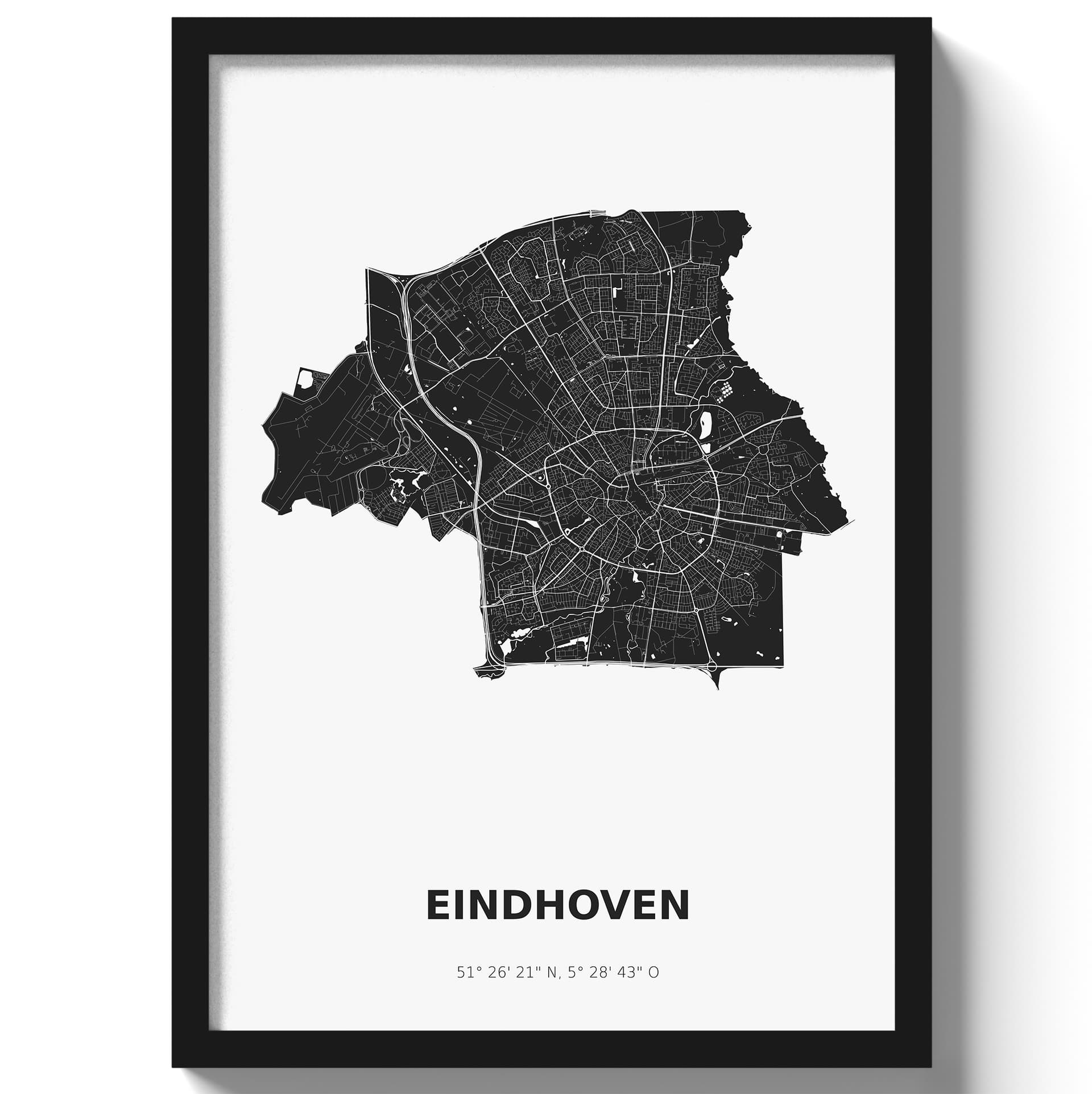Poster Eindhoven - Zwart/Wit