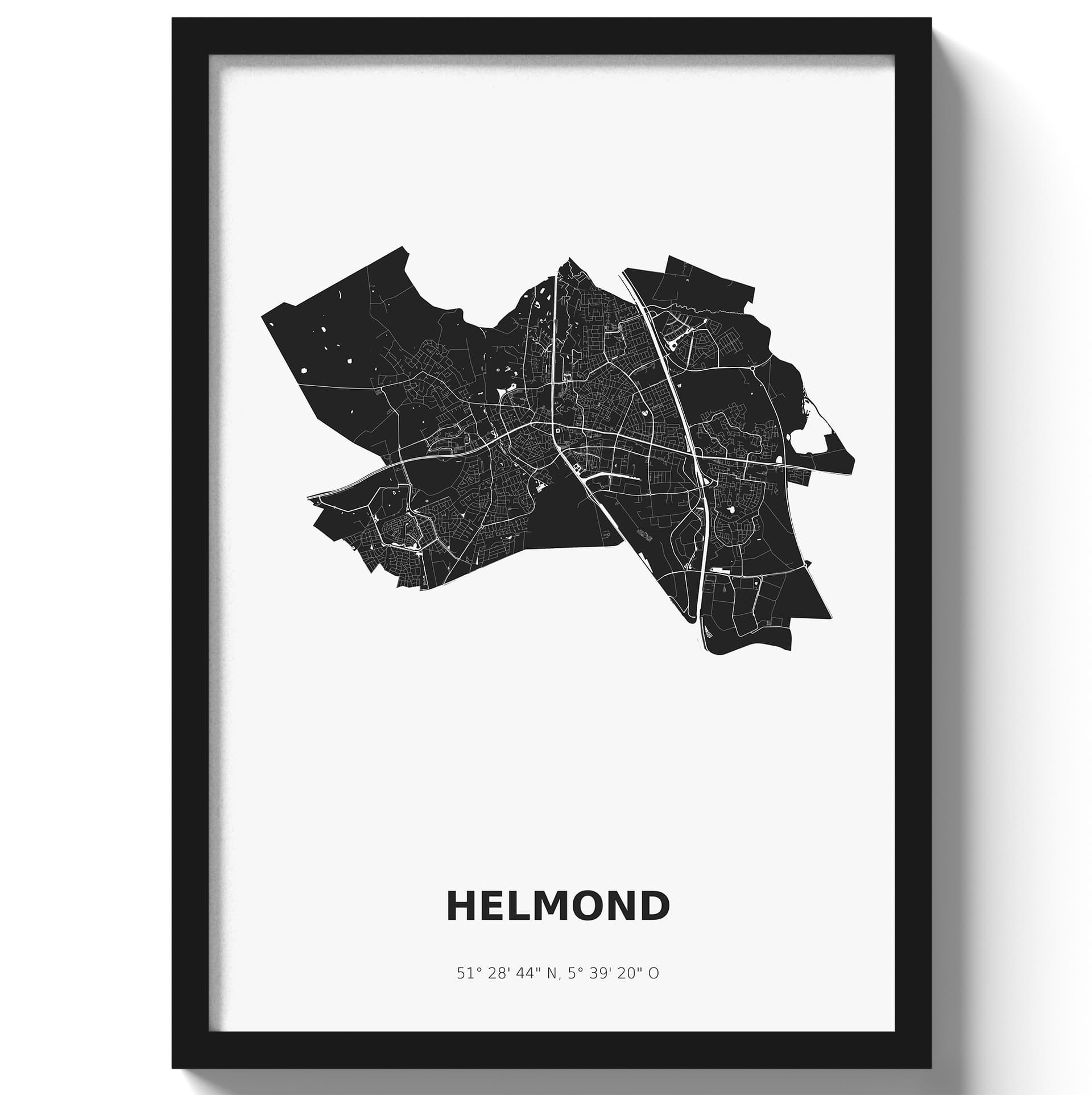Poster Helmond - Zwart/Wit