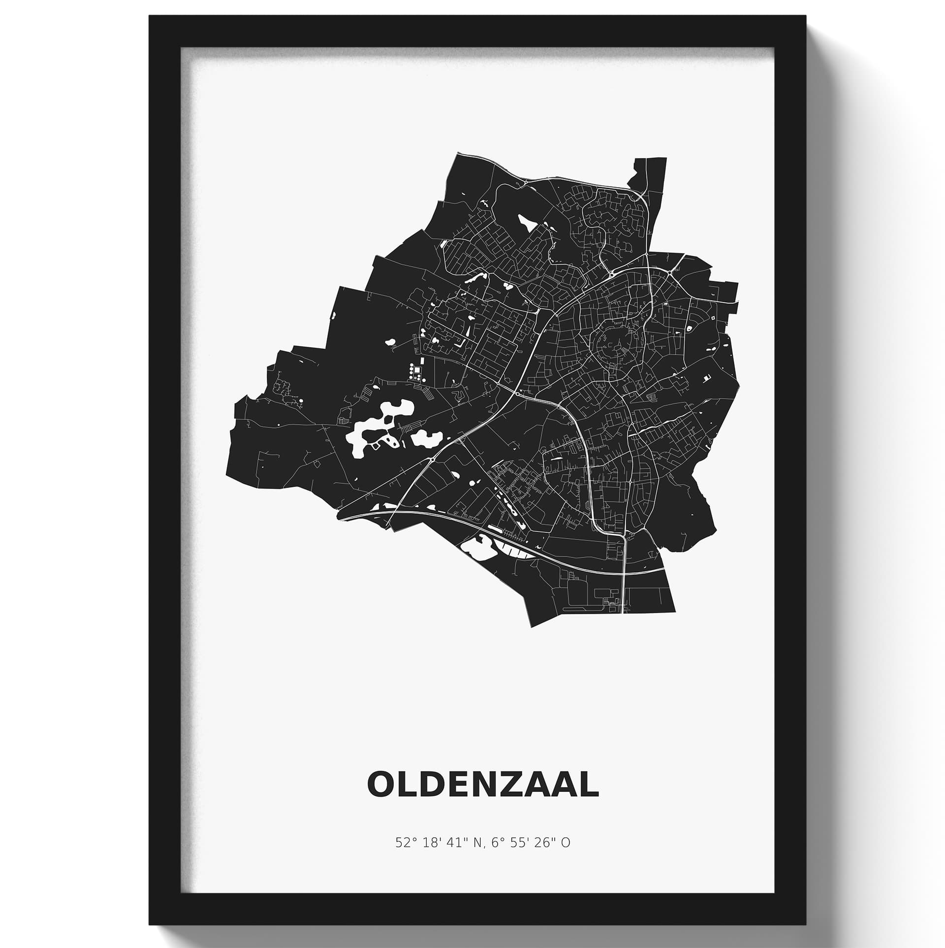 Poster Oldenzaal - Zwart/Wit