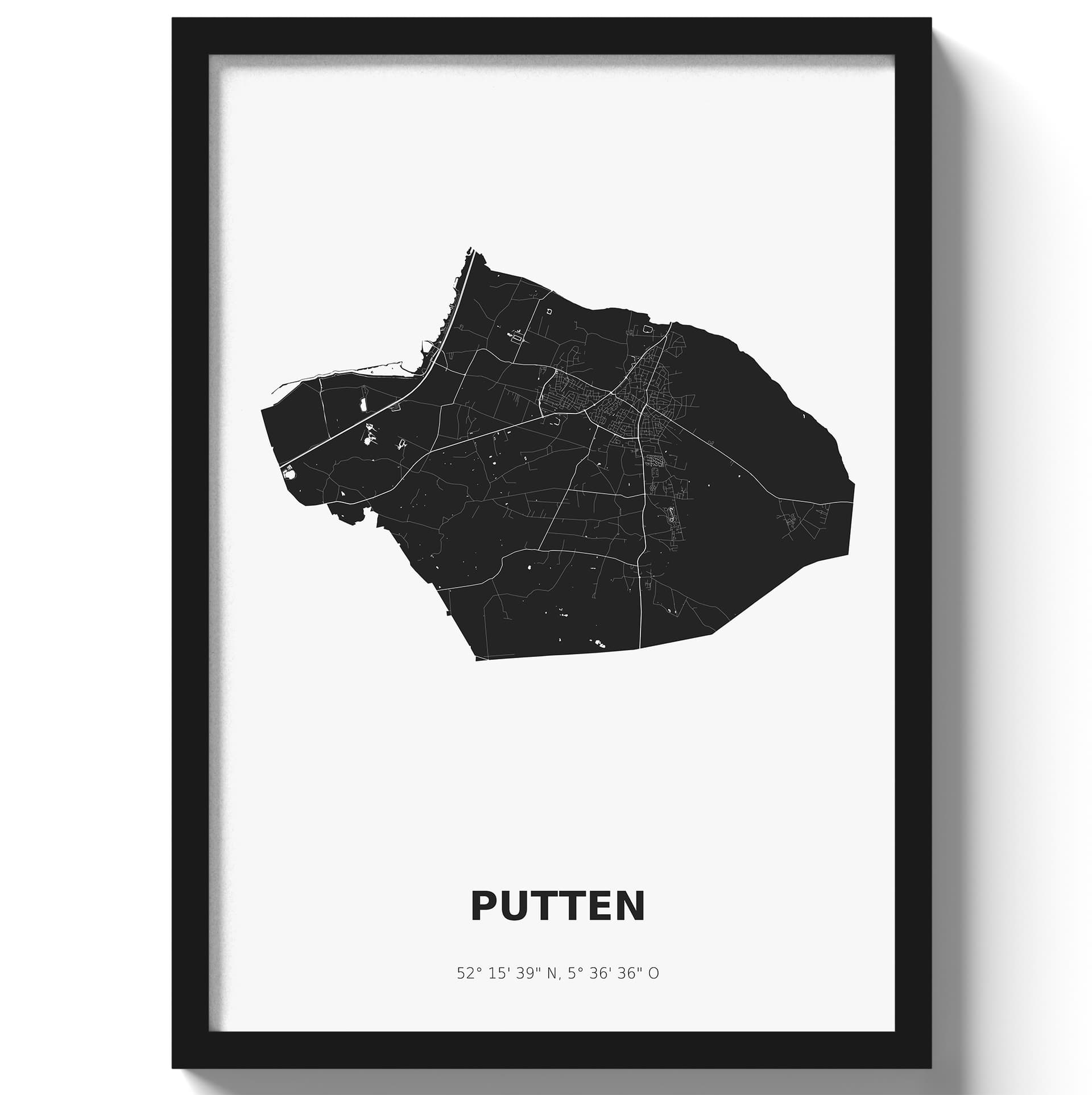 Poster Putten - Zwart/Wit