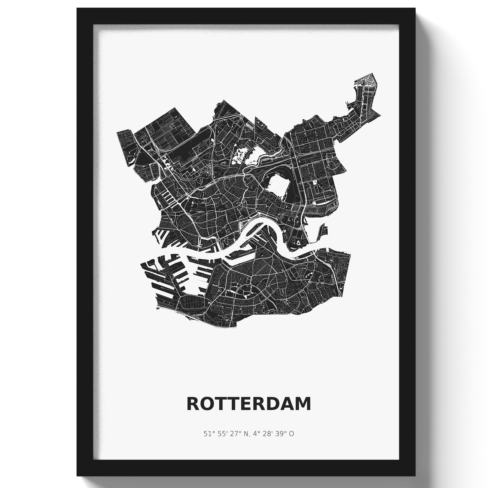 Poster Rotterdam - Zwart/Wit