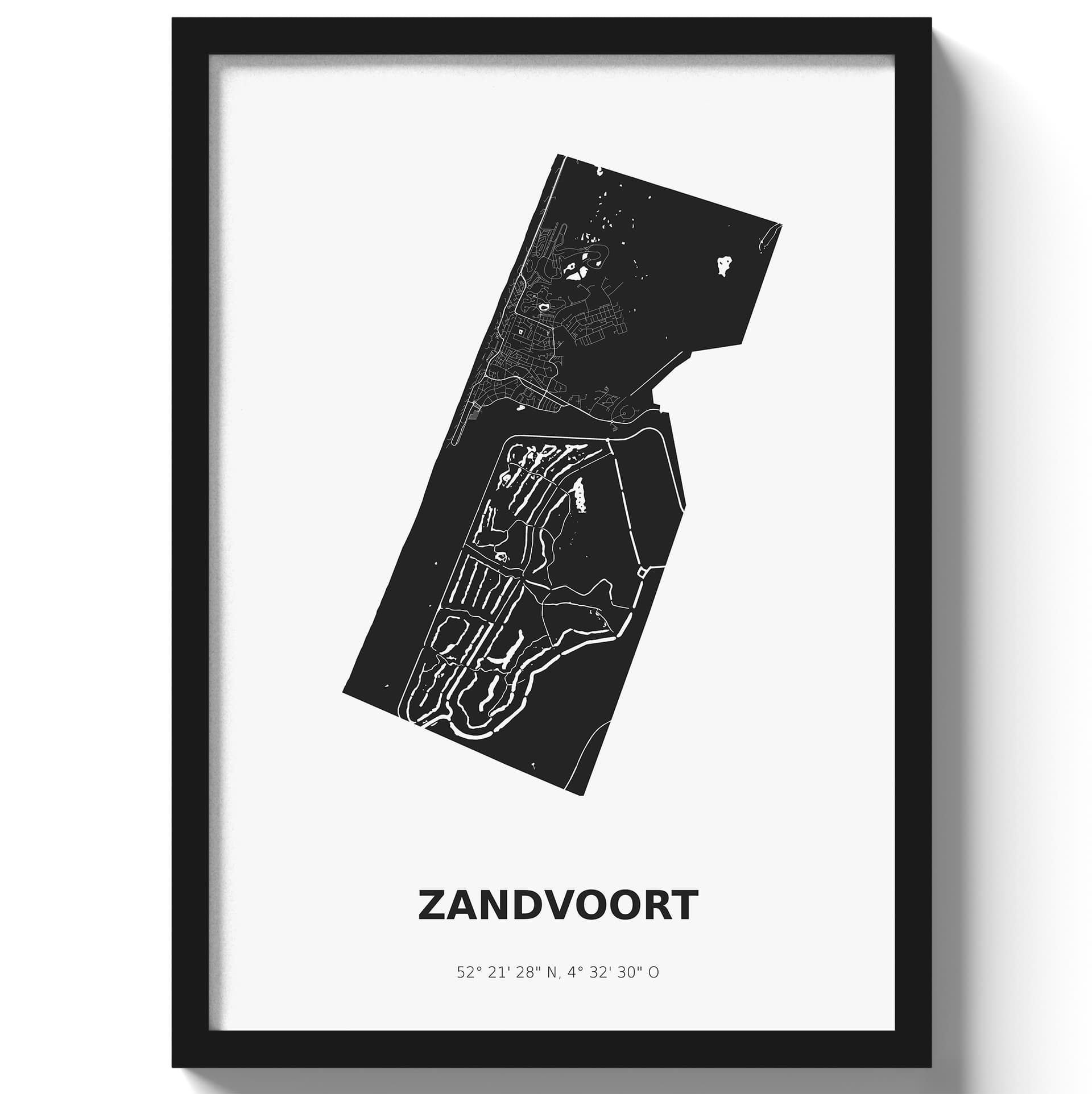 Poster Zandvoort - Zwart/Wit