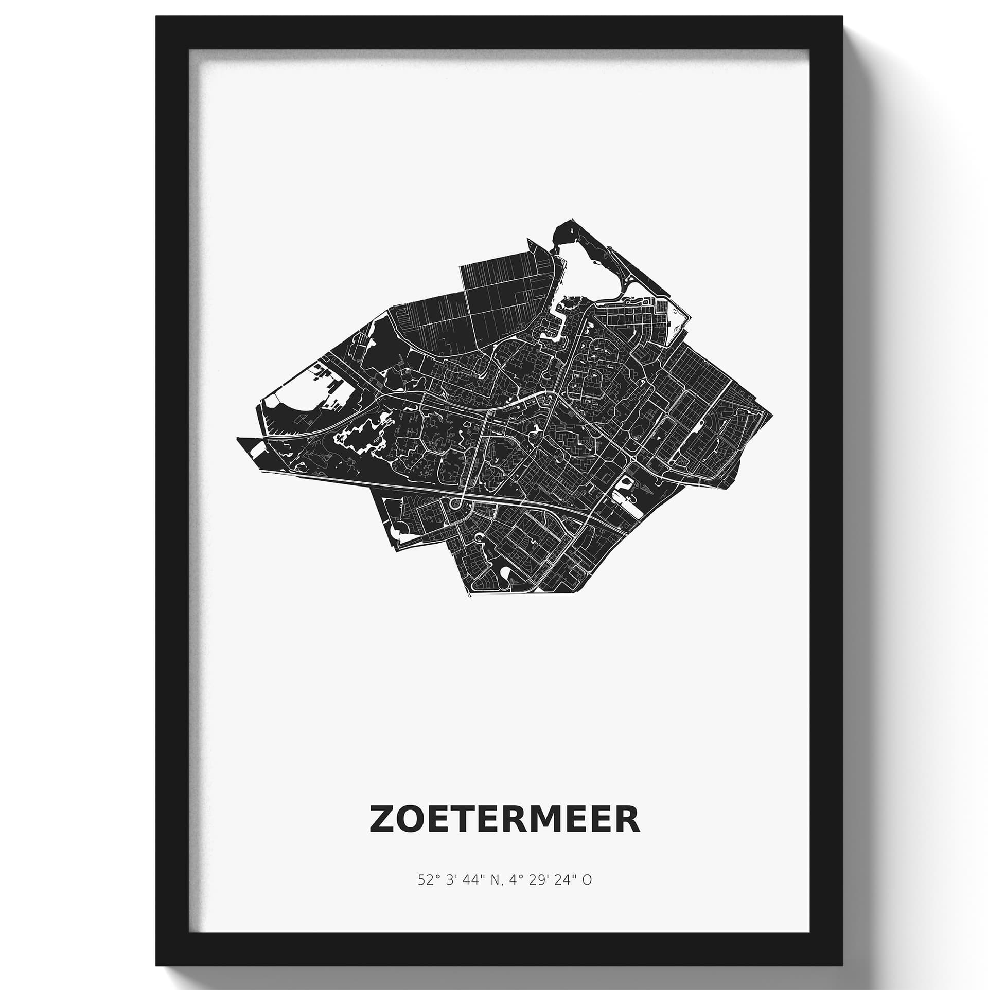 Poster Zoetermeer - Zwart/Wit