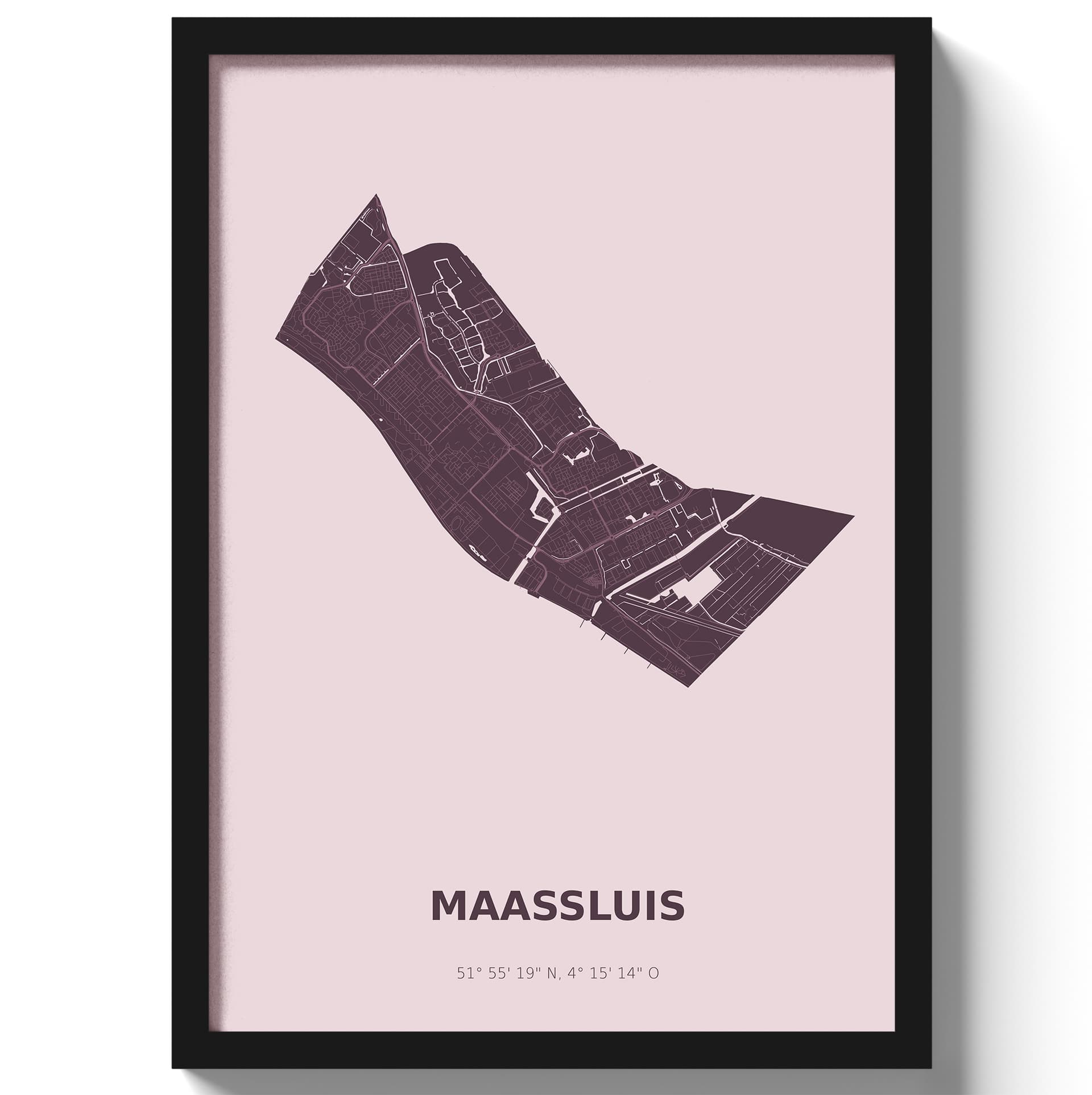 Poster Maassluis - Paars