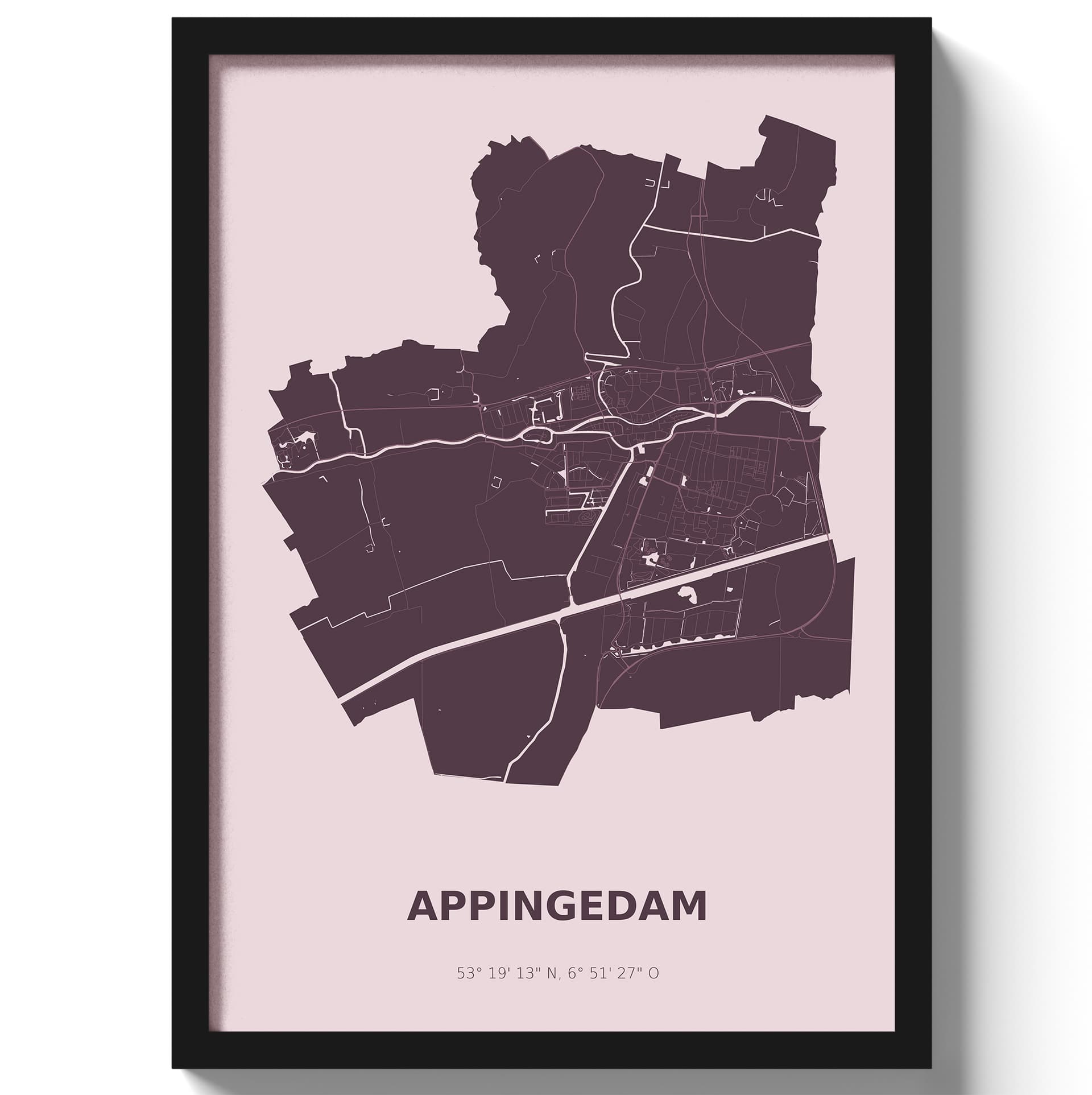 Poster Appingedam - Paars