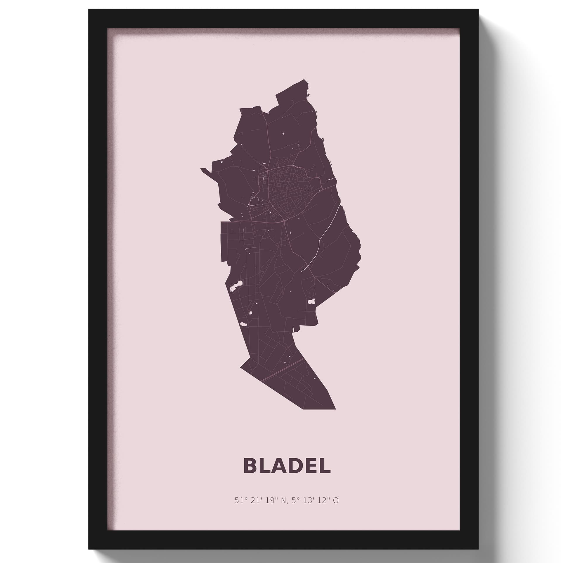 Poster Bladel - Paars