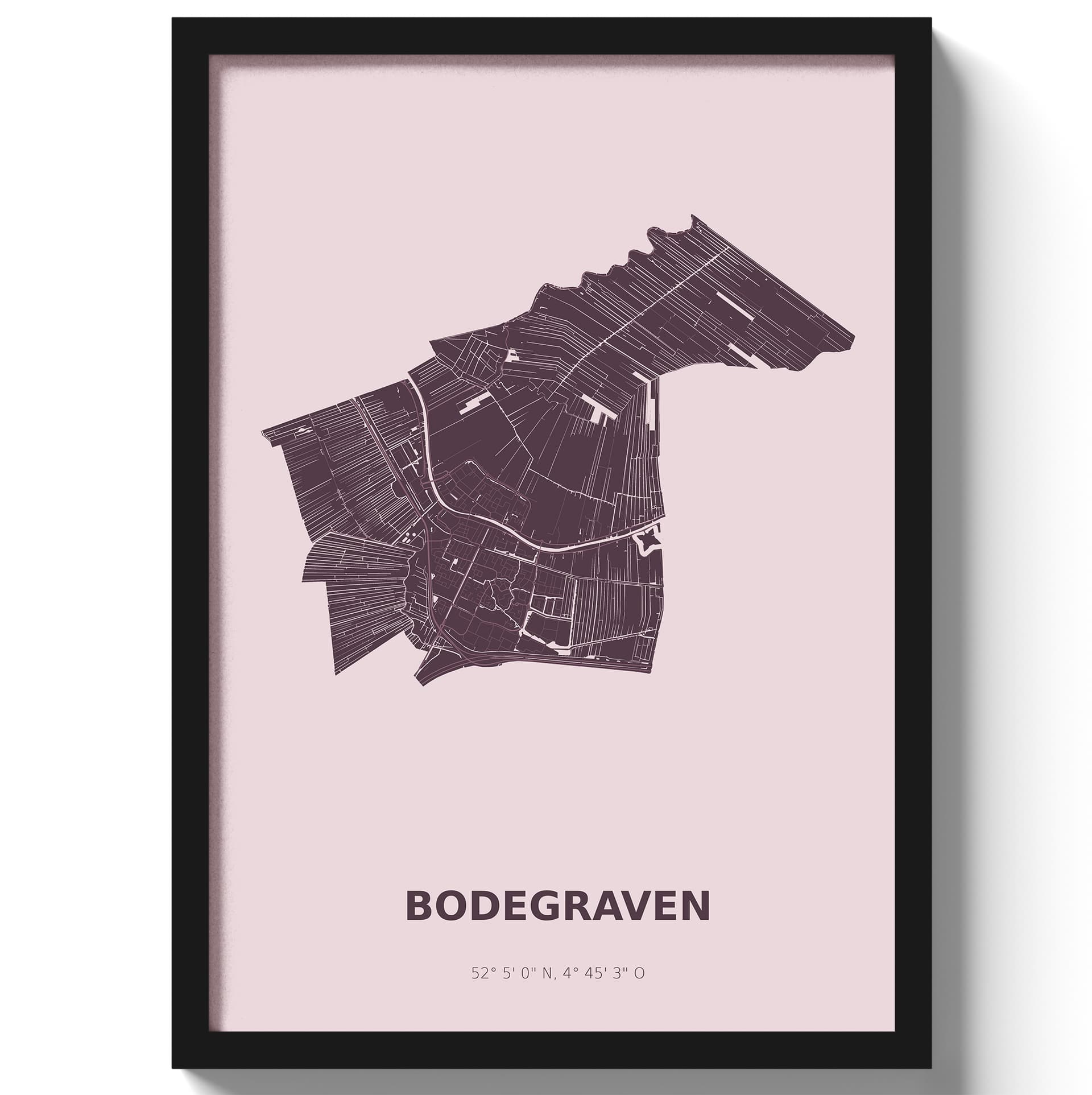 Poster Bodegraven - Paars