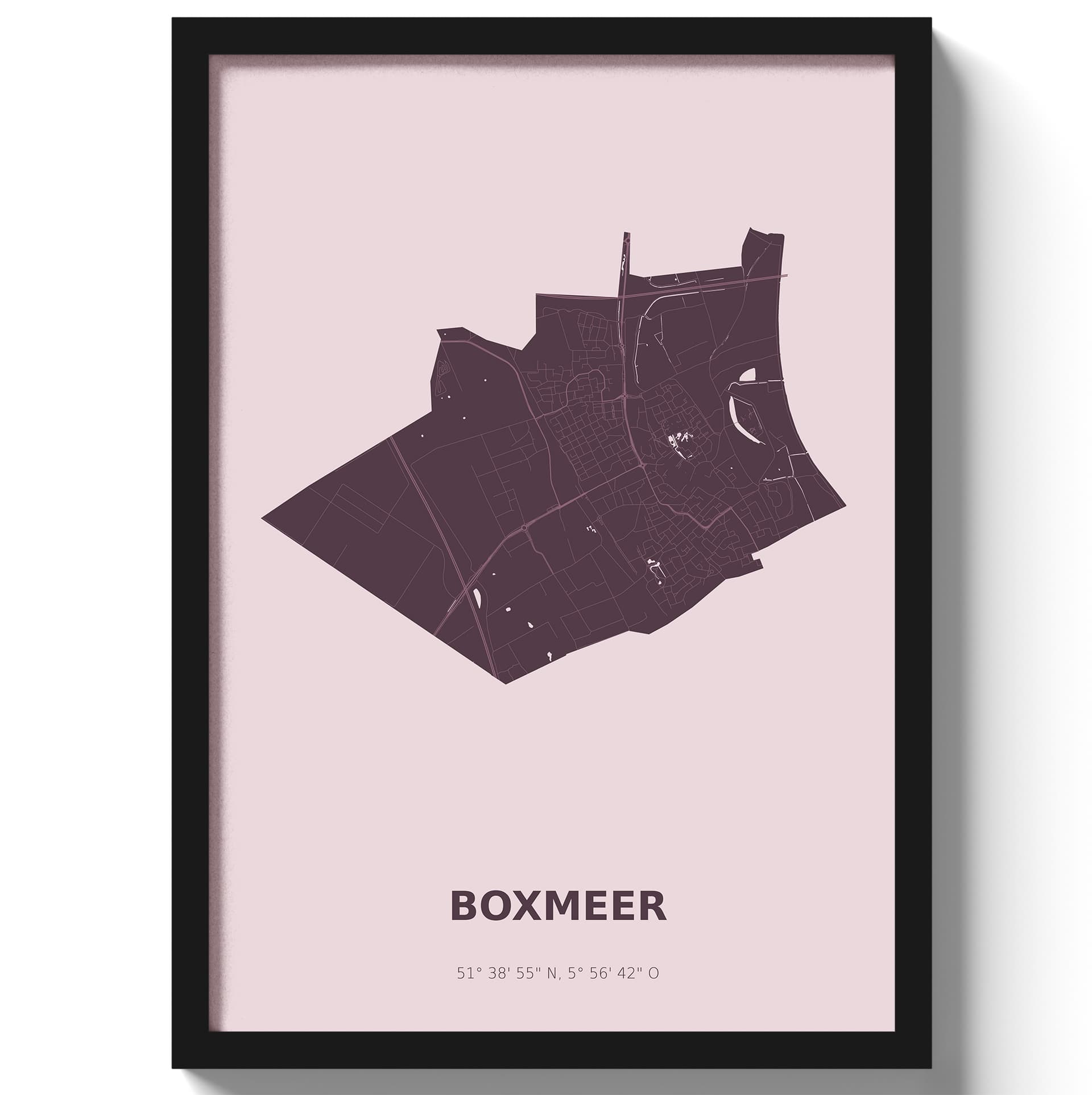 Poster Boxmeer - Paars