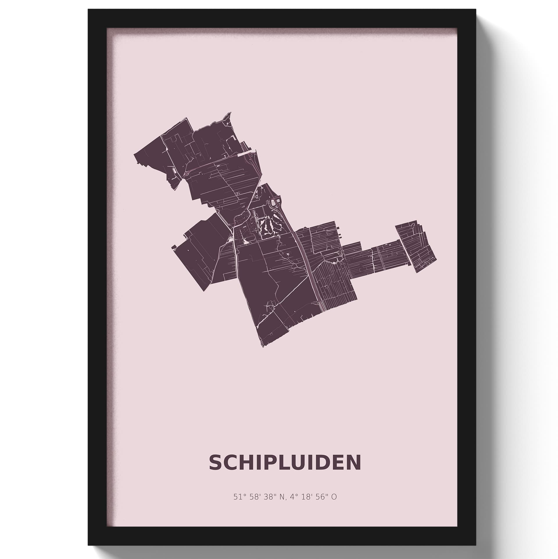Poster Schipluiden - Paars