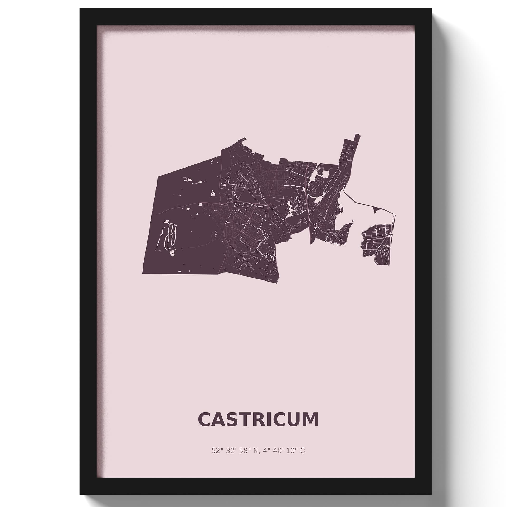 Poster Castricum - Paars