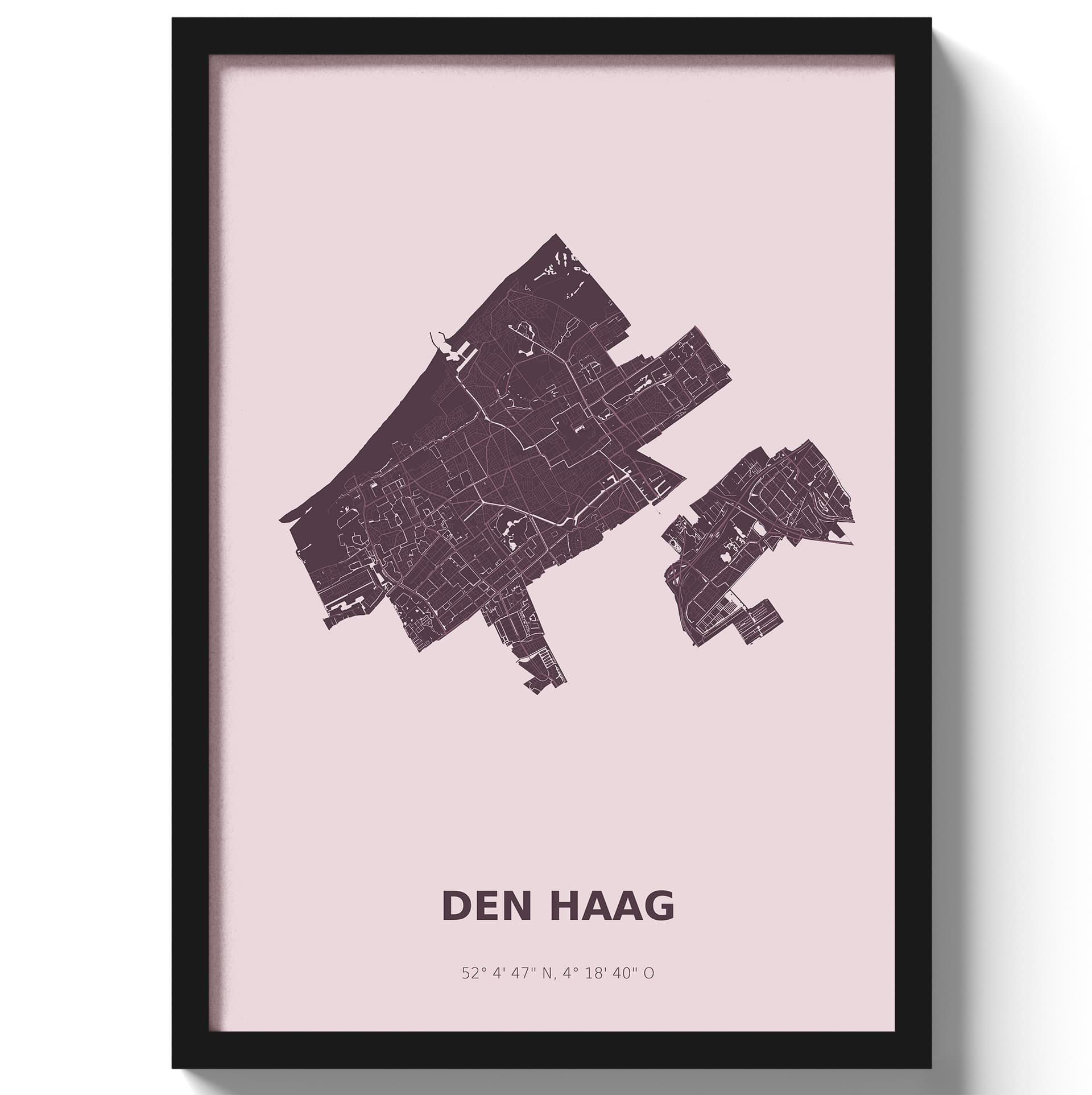 Poster Den haag - Paars