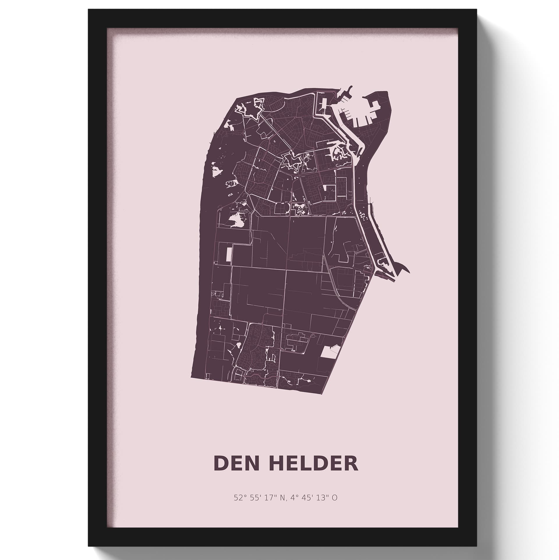 Poster Den Helder - Paars