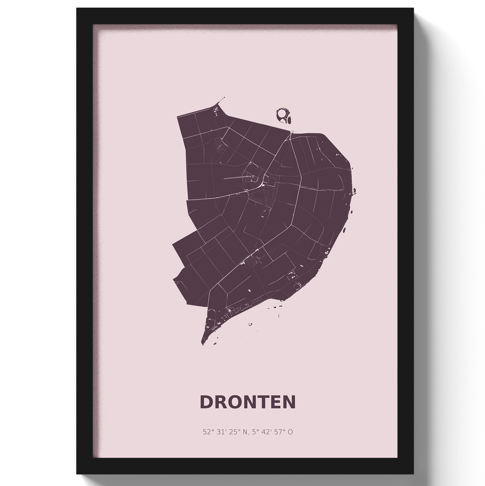 Poster Dronten - Paars