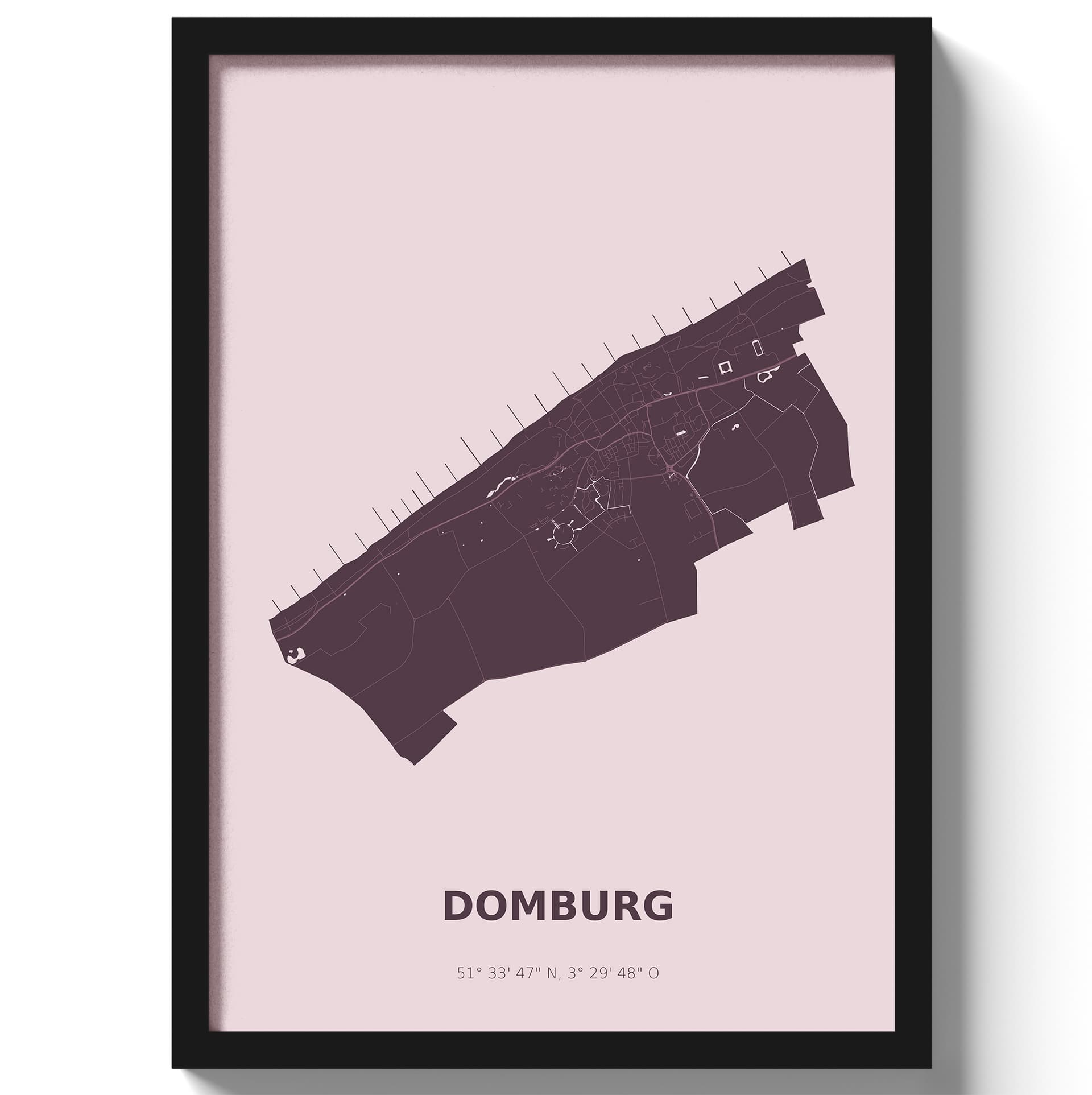 Poster Domburg - Paars