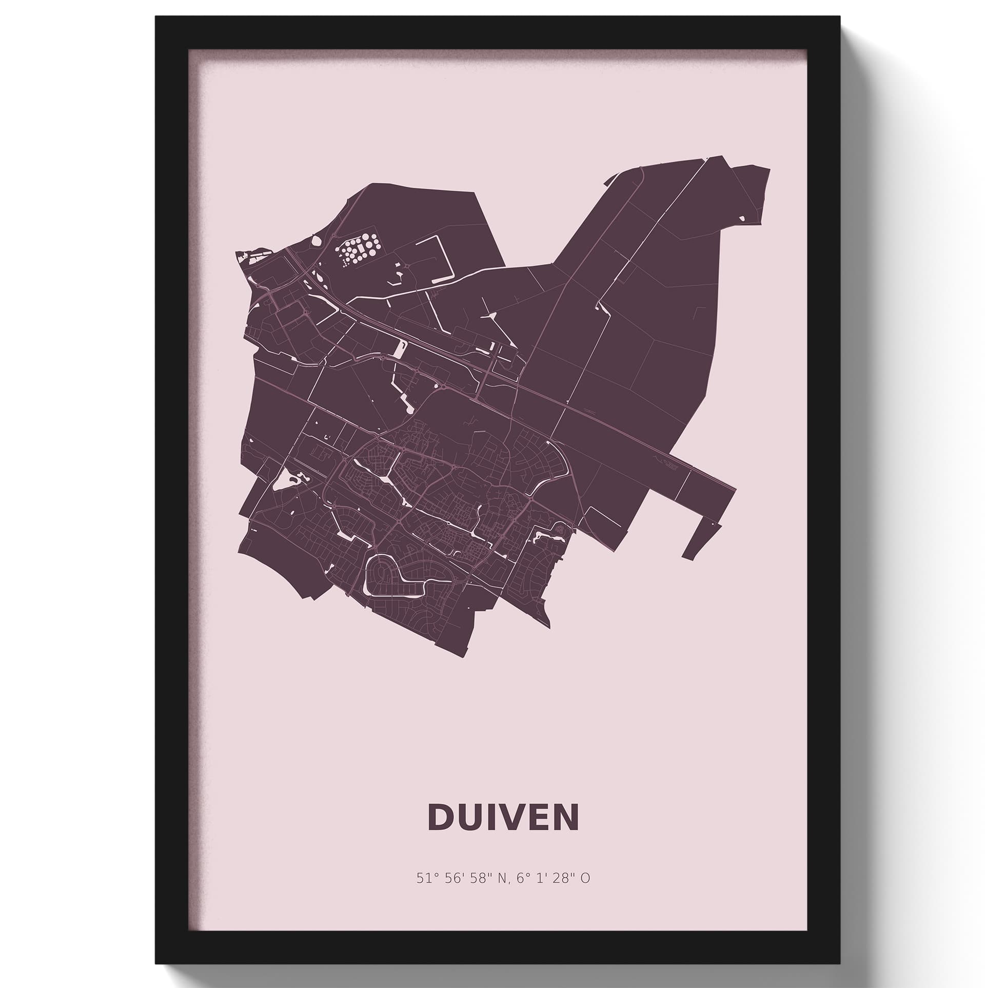 Poster Duiven - Paars