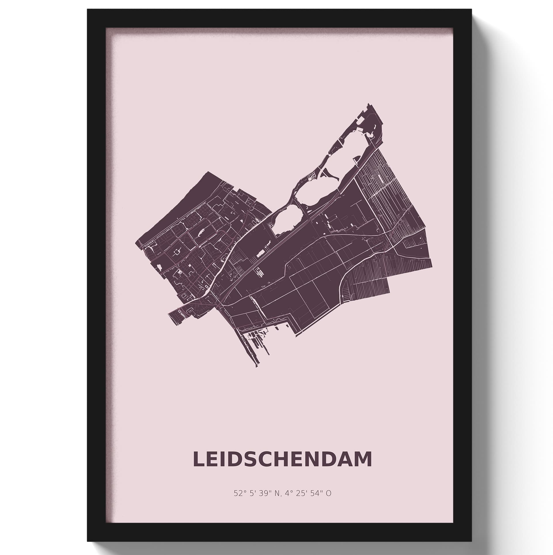 Poster Leidschendam - Paars