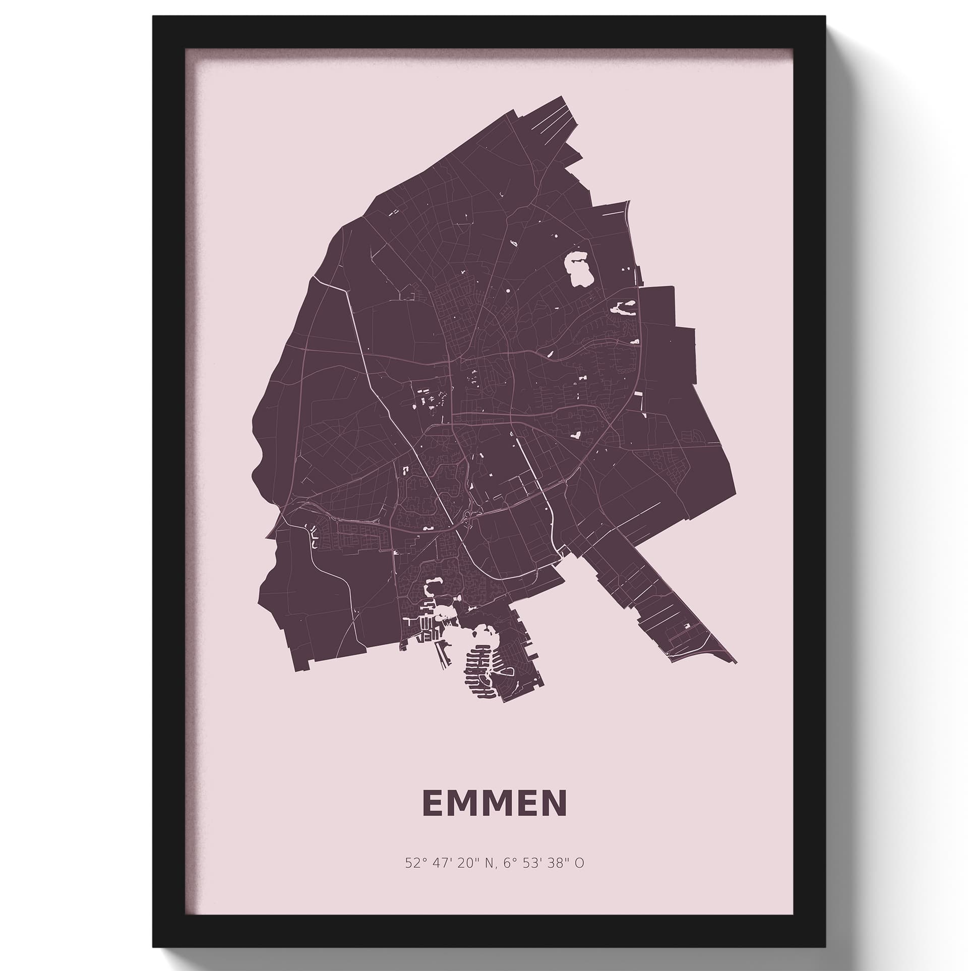 Poster Emmen - Paars