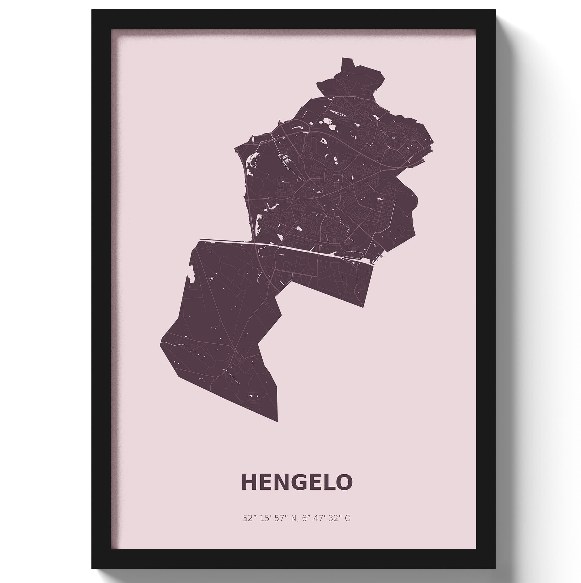 Poster Hengelo - Paars