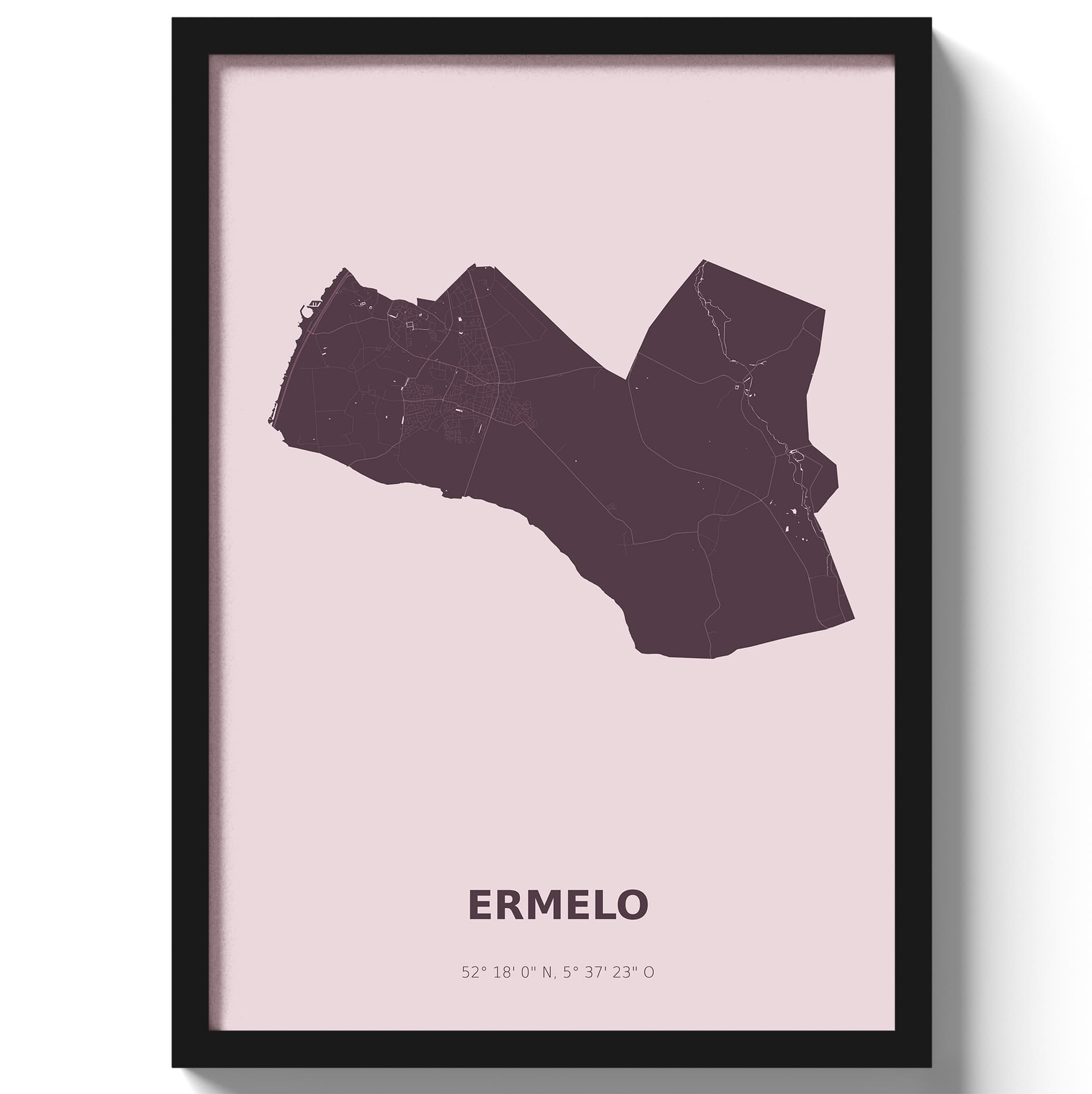 Poster Ermelo - Paars