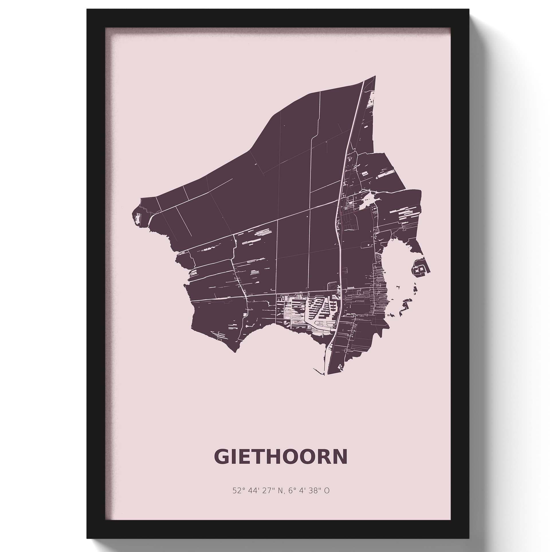 Poster Giethoorn - Paars