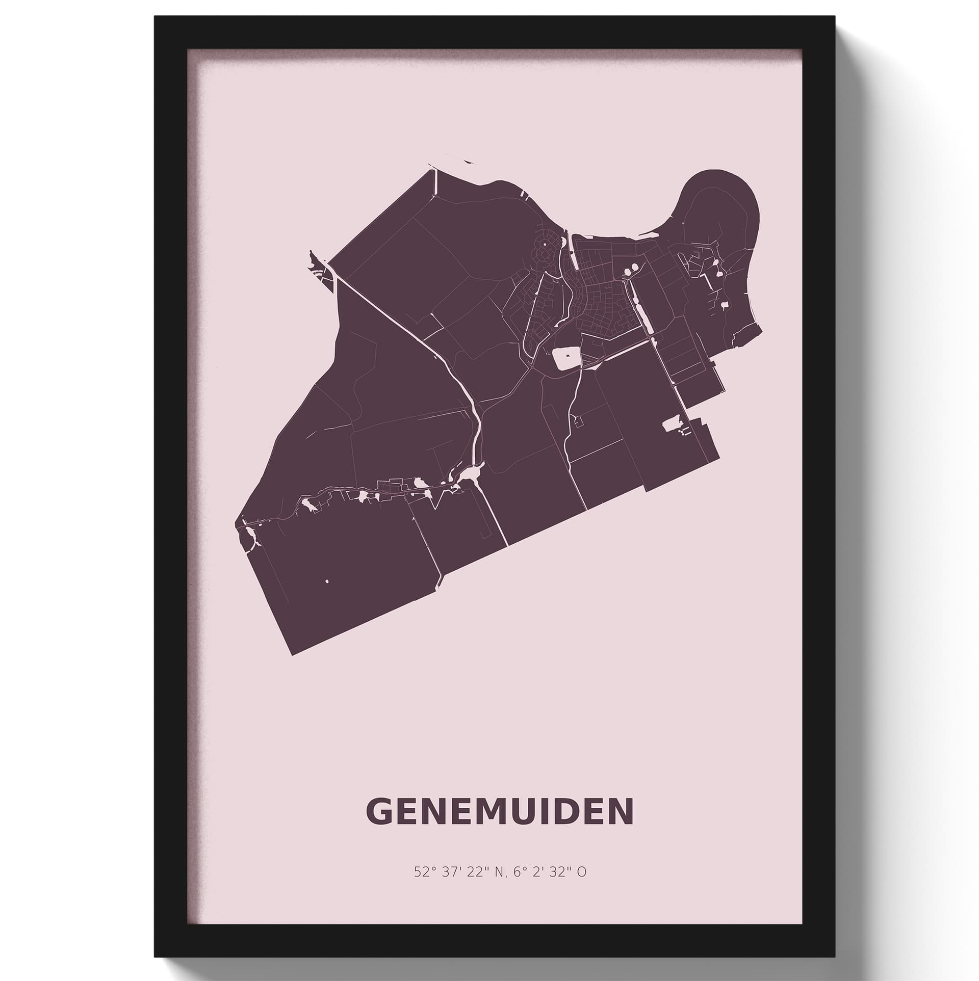 Poster Genemuiden - Paars