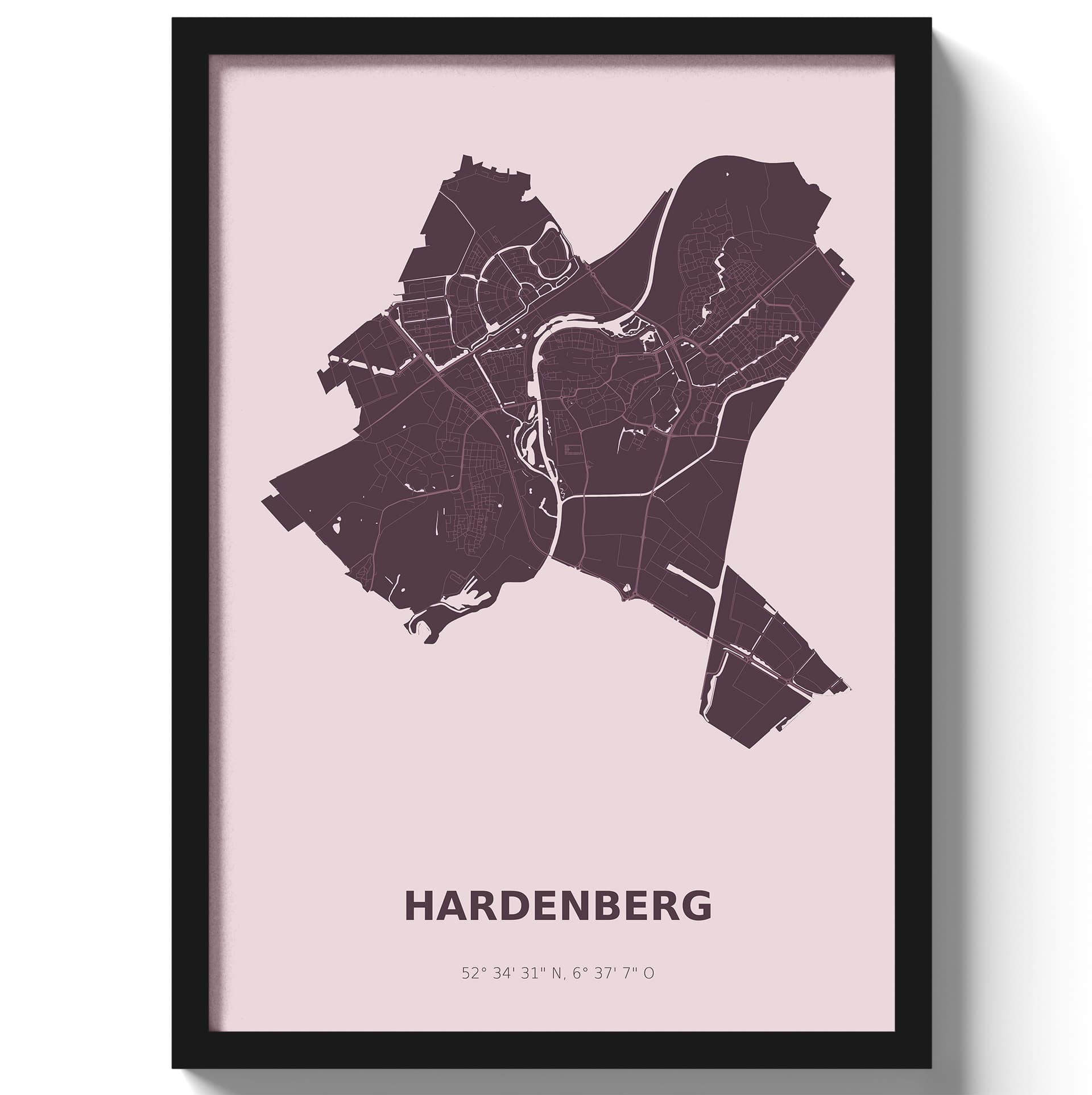 Poster Hardenberg - Paars