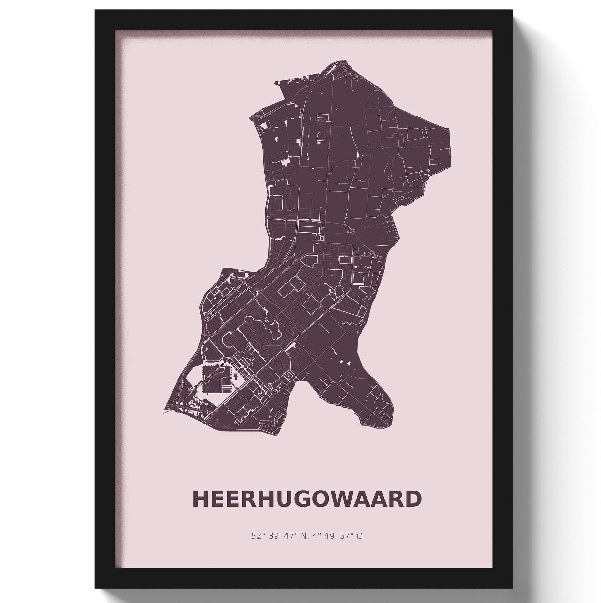 Poster Heerhugowaard - Paars