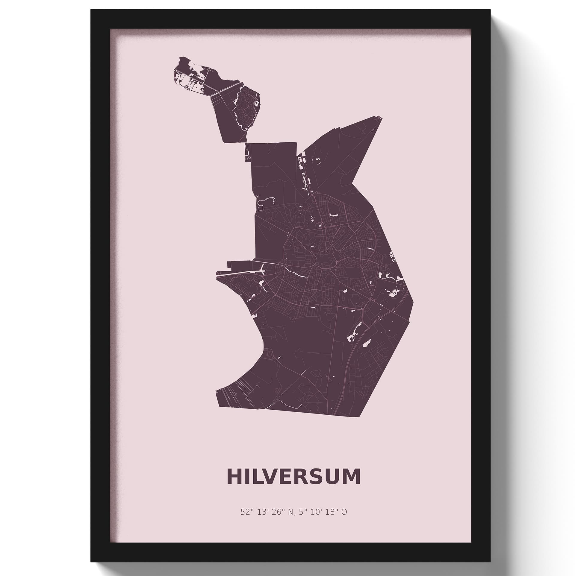 Poster Hilversum - Paars
