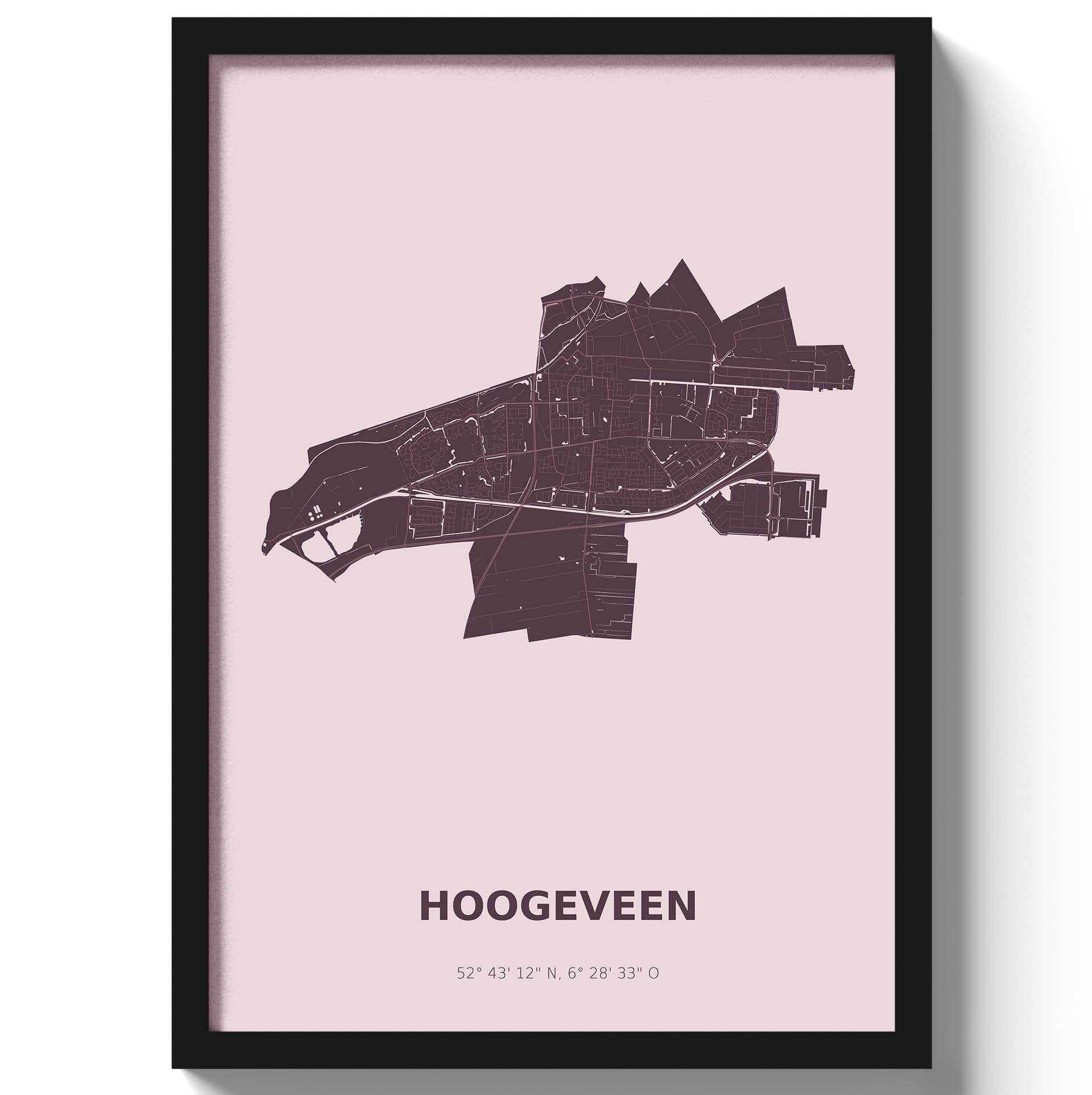 Poster Hoogeveen - Paars