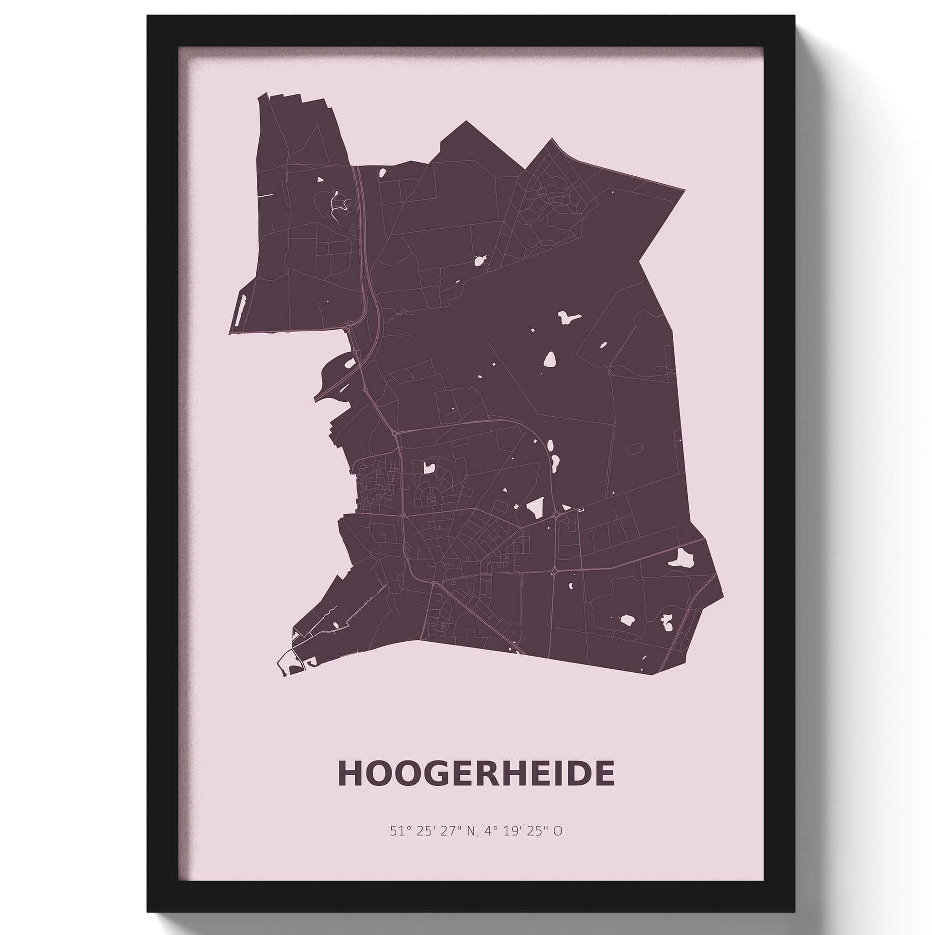 Poster Hoogerheide - Paars