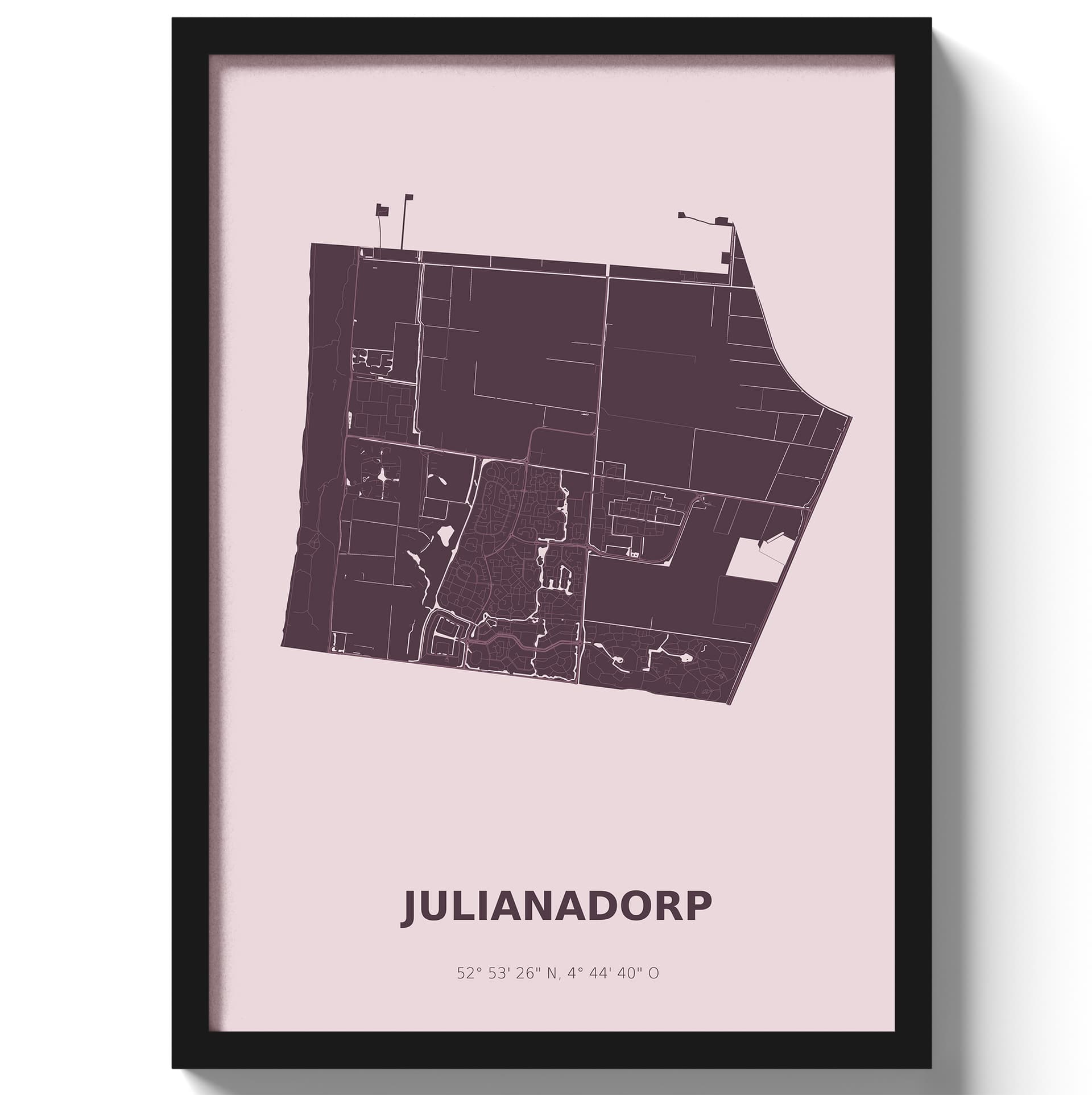 Poster Julianadorp - Paars