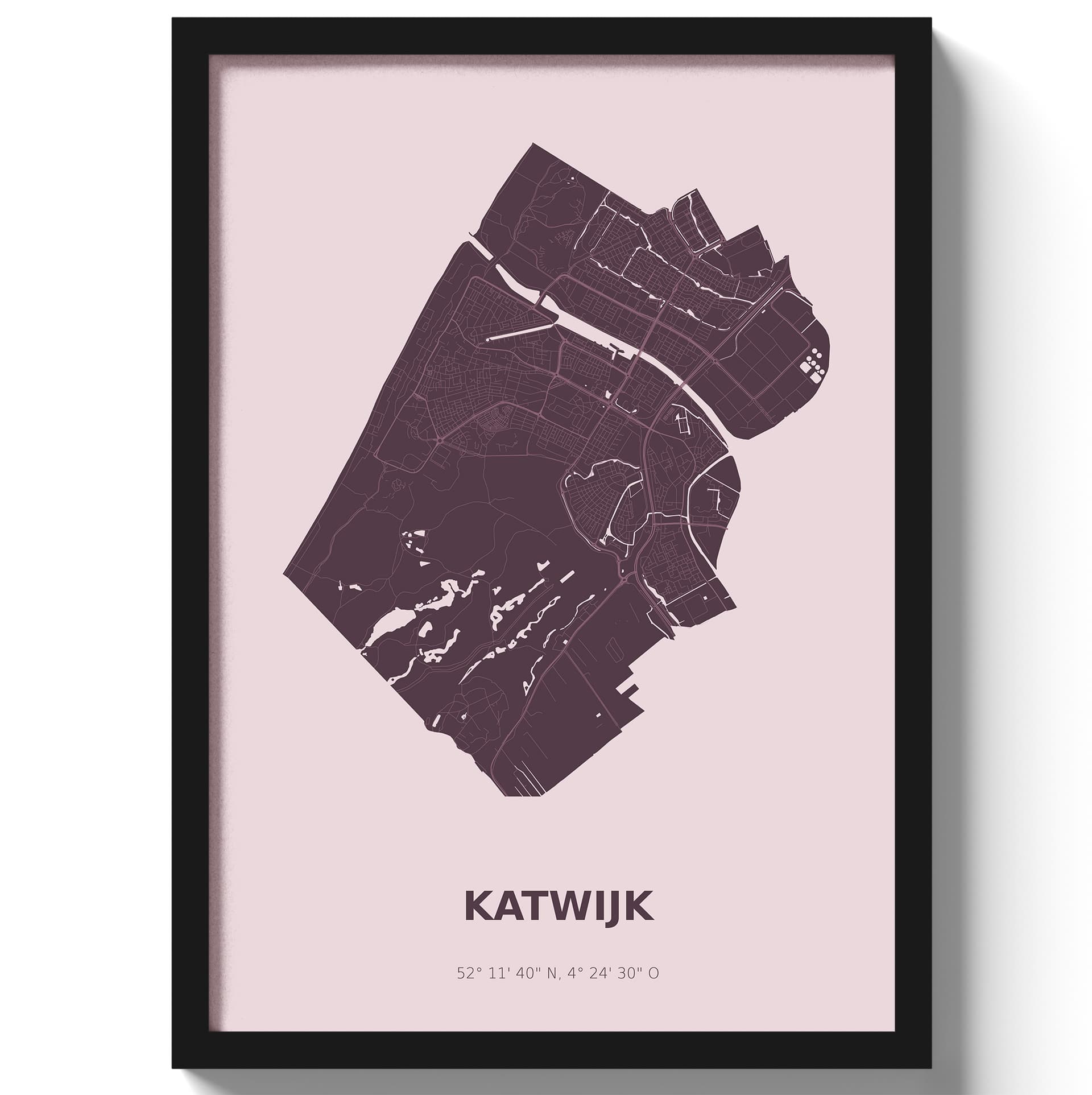 Poster Katwijk - Paars