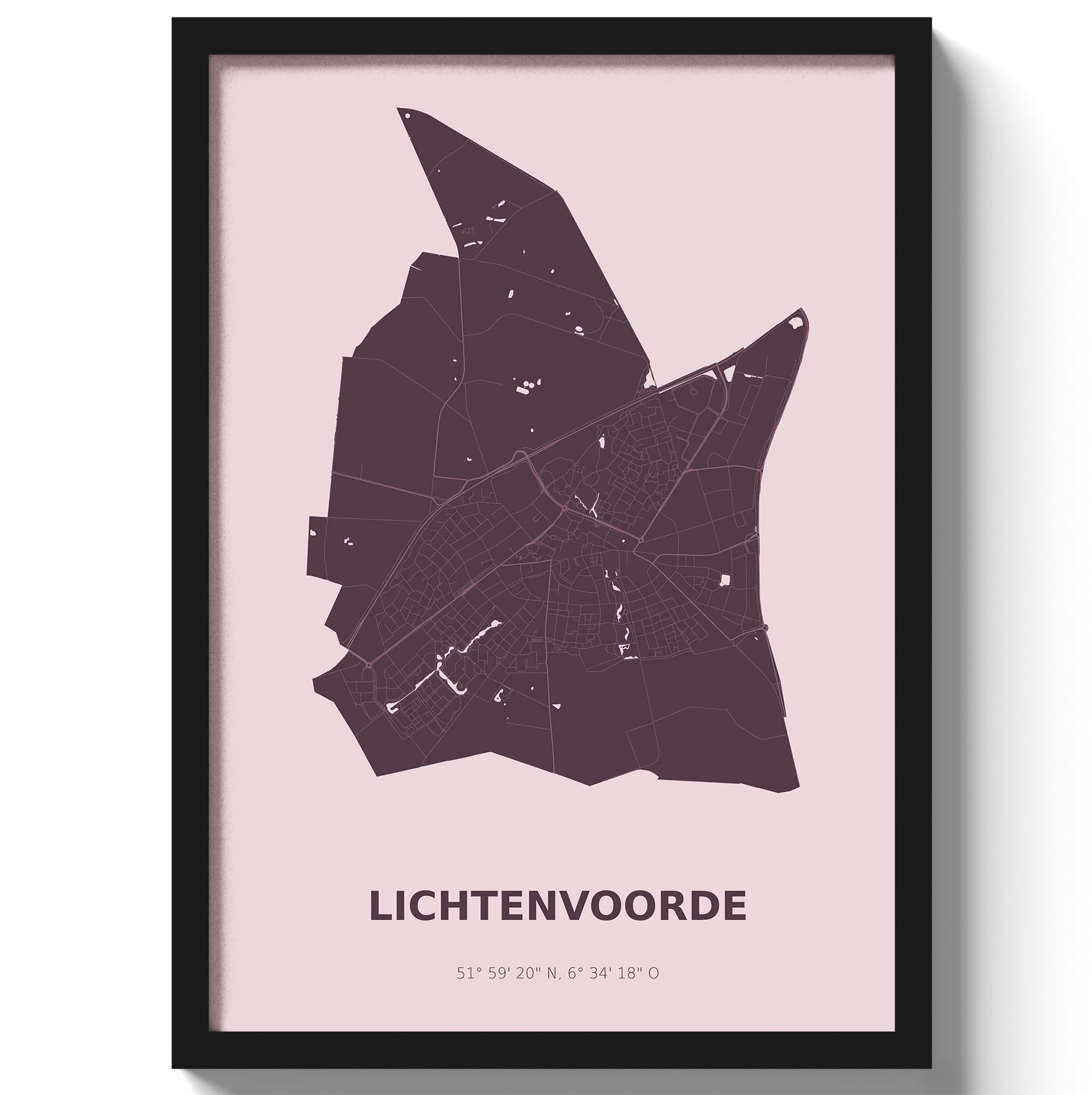 Poster Lichtenvoorde - Paars