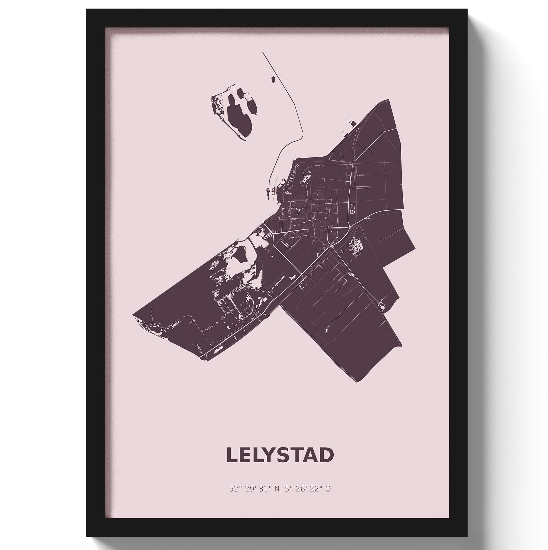 Poster Lelystad - Paars