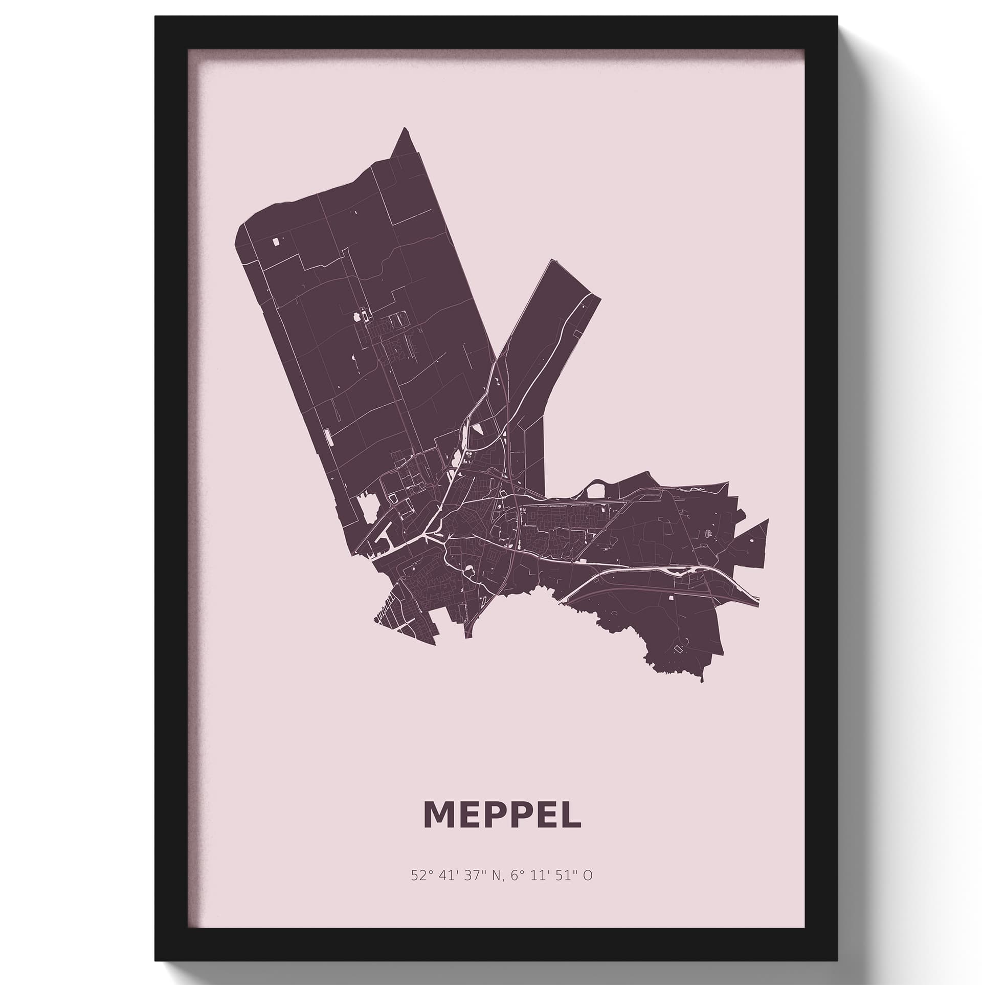 Poster Meppel - Paars