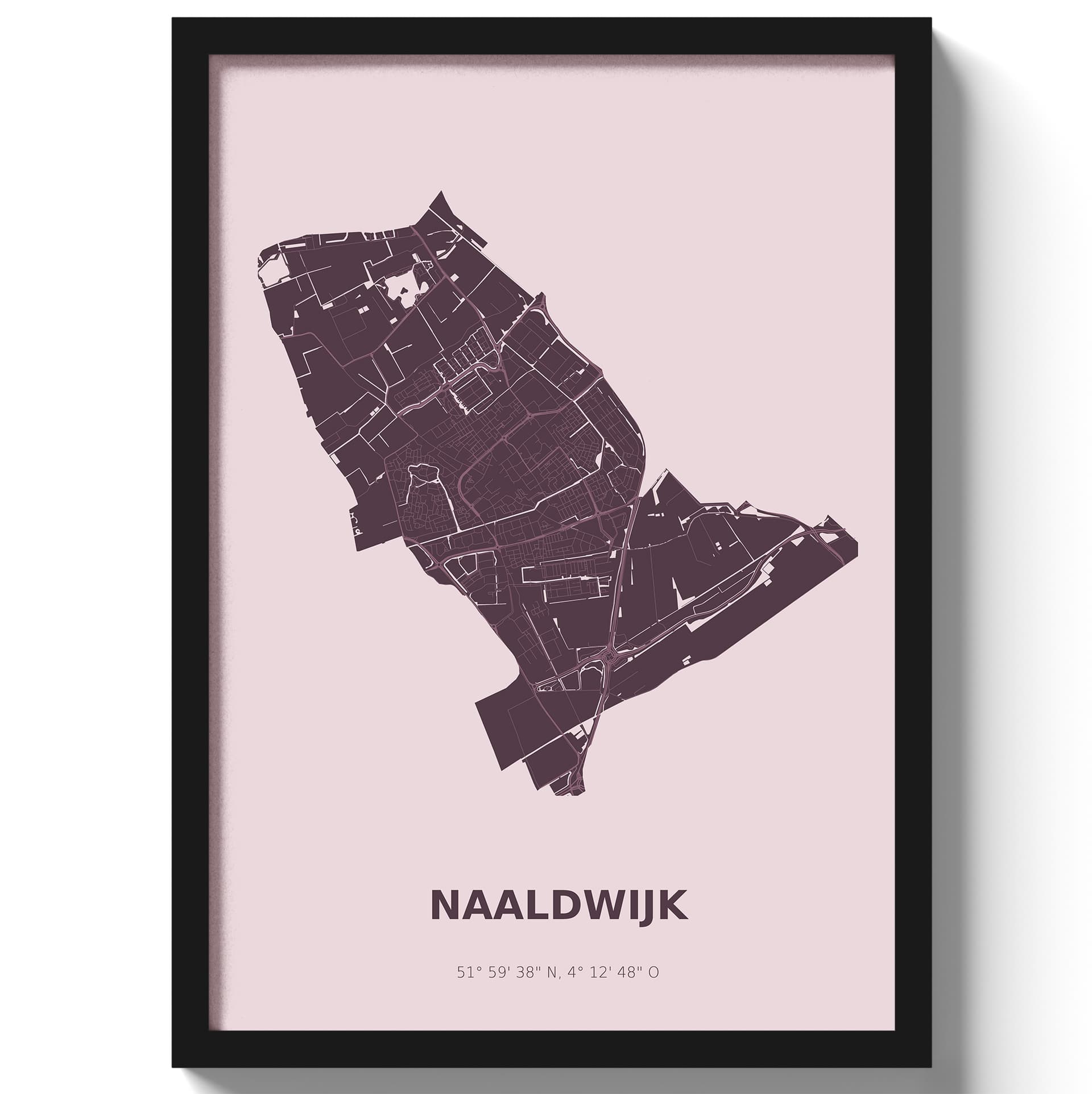 Poster Naaldwijk - Paars